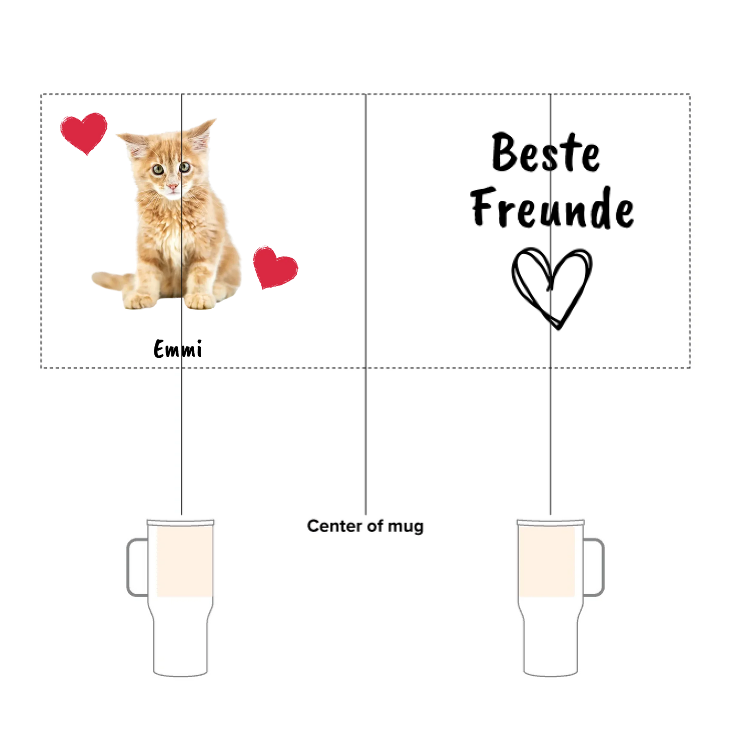 Mit deinem Foto und Text - individueller Thermobecher