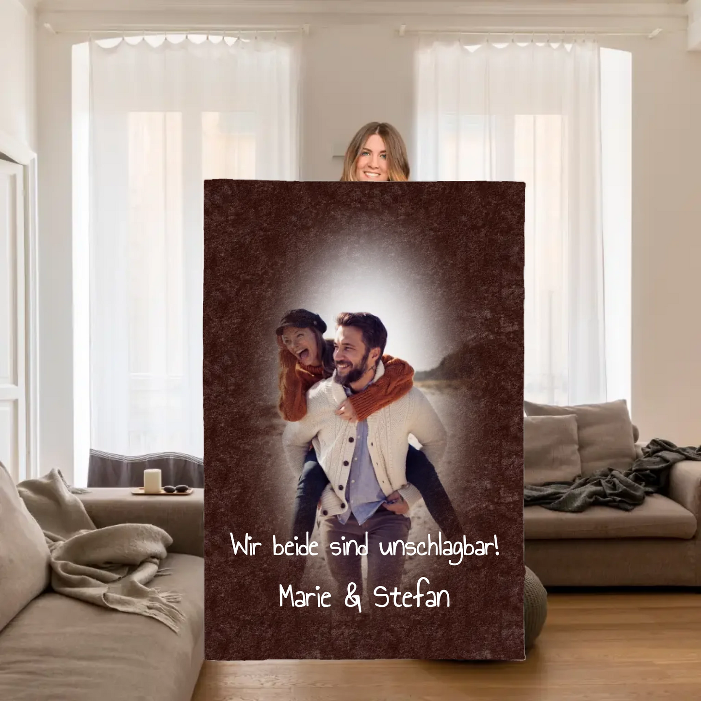 Mama, Oma, Opa, Papa - individuelle Decke