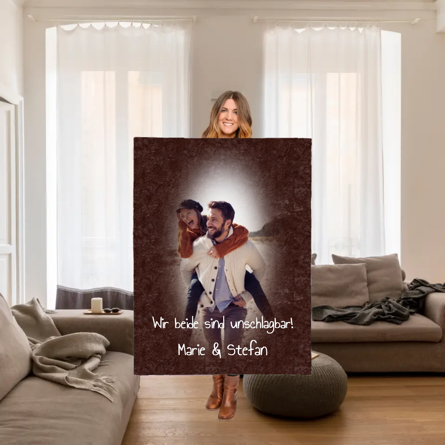 Mama, Oma, Opa, Papa - individuelle Decke