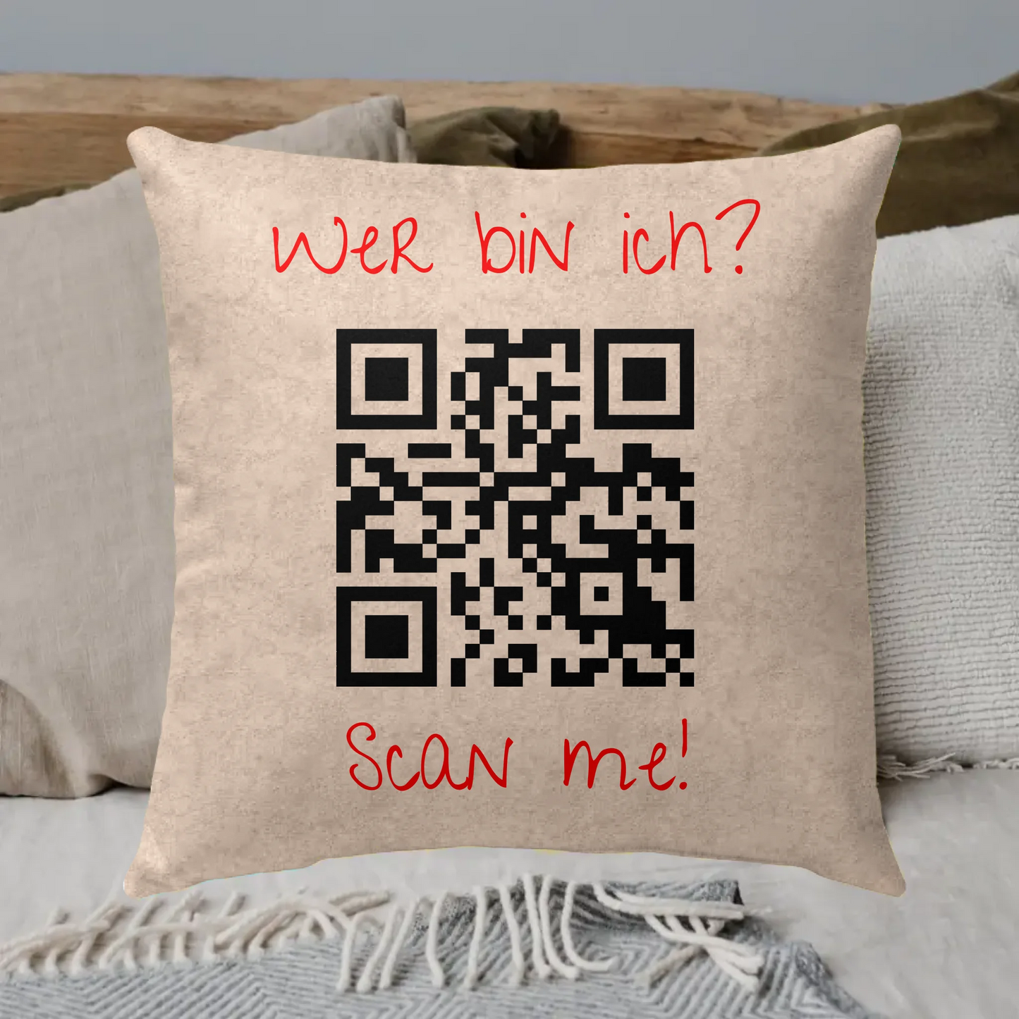 QR Code - individuelles Kissen