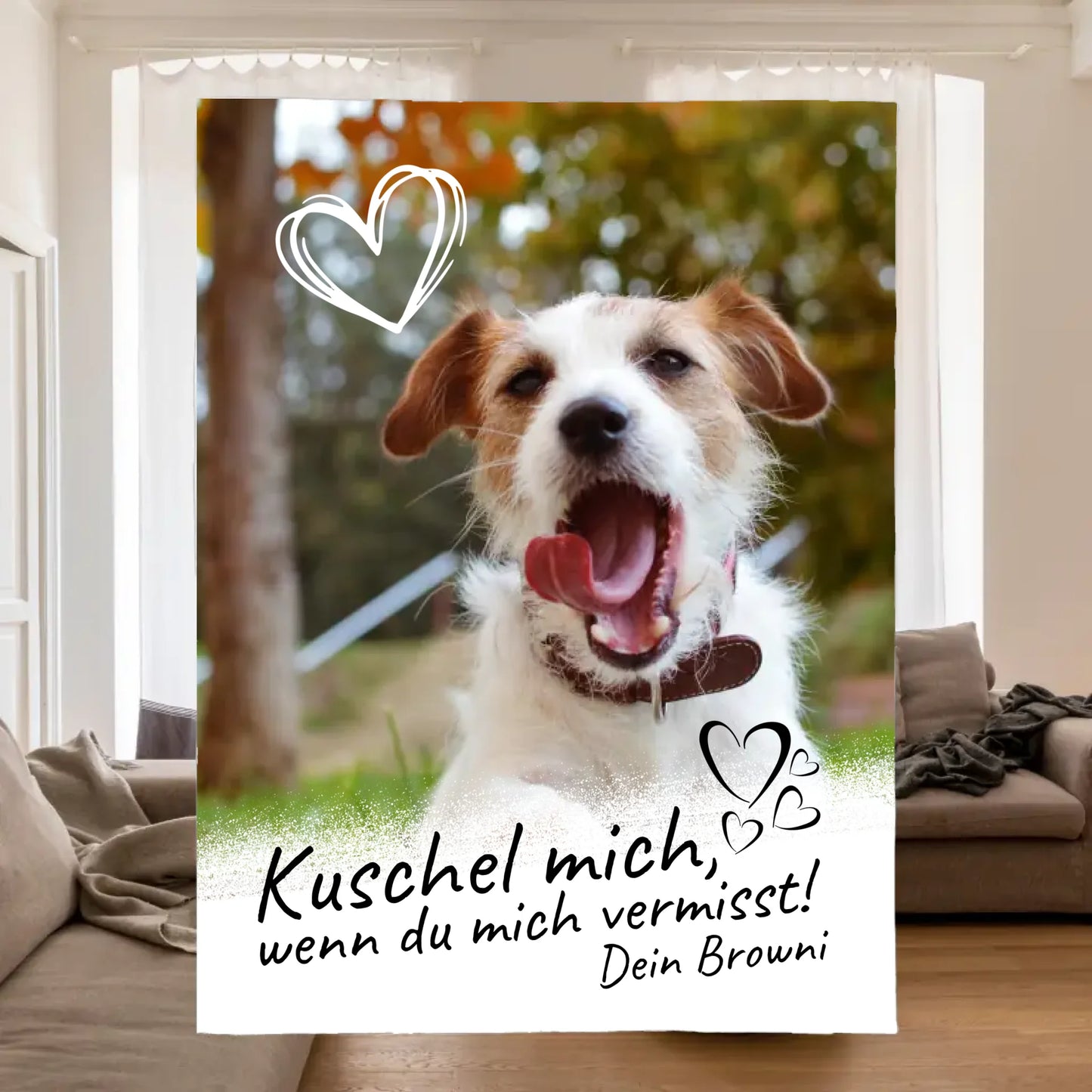 Liebe Hundemama,-papa,-oma,-opa,-tante,-onkel - individuelles Kissen