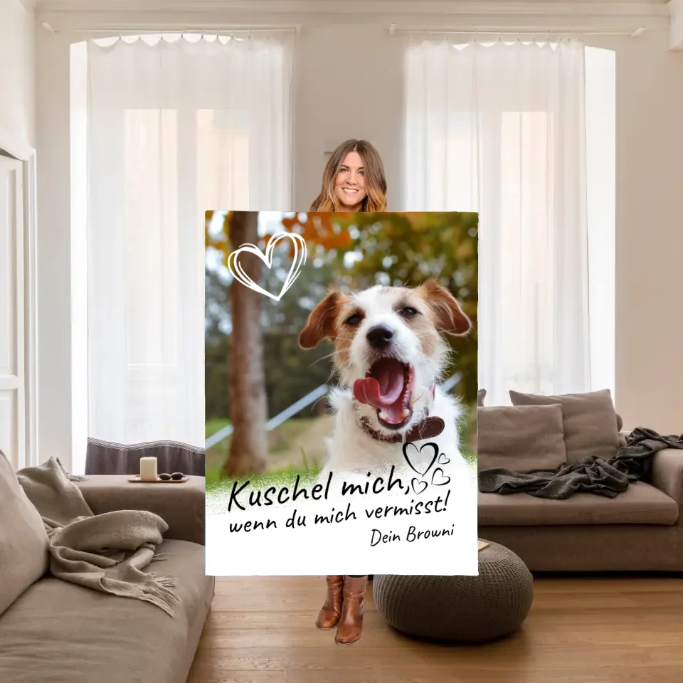 Liebe Hundemama,-papa,-oma,-opa,-tante,-onkel - individuelles Kissen