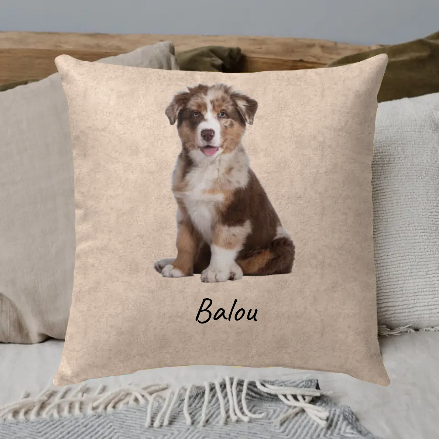 Hunde-Foto ohne Hintergrund - individuelles Kissen