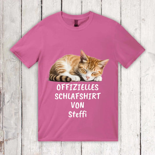 Offizielles Schlafshirt mit deinem Foto - Individuelles T-Shirt