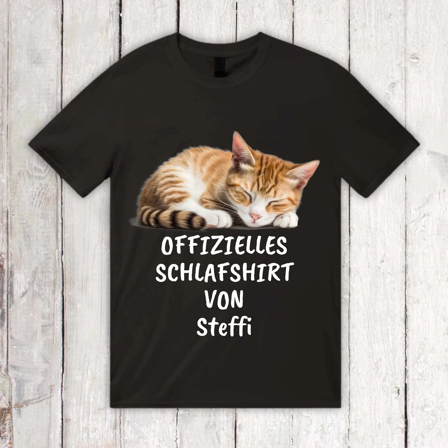 Offizielles Schlafshirt mit deinem Foto - Individuelles T-Shirt