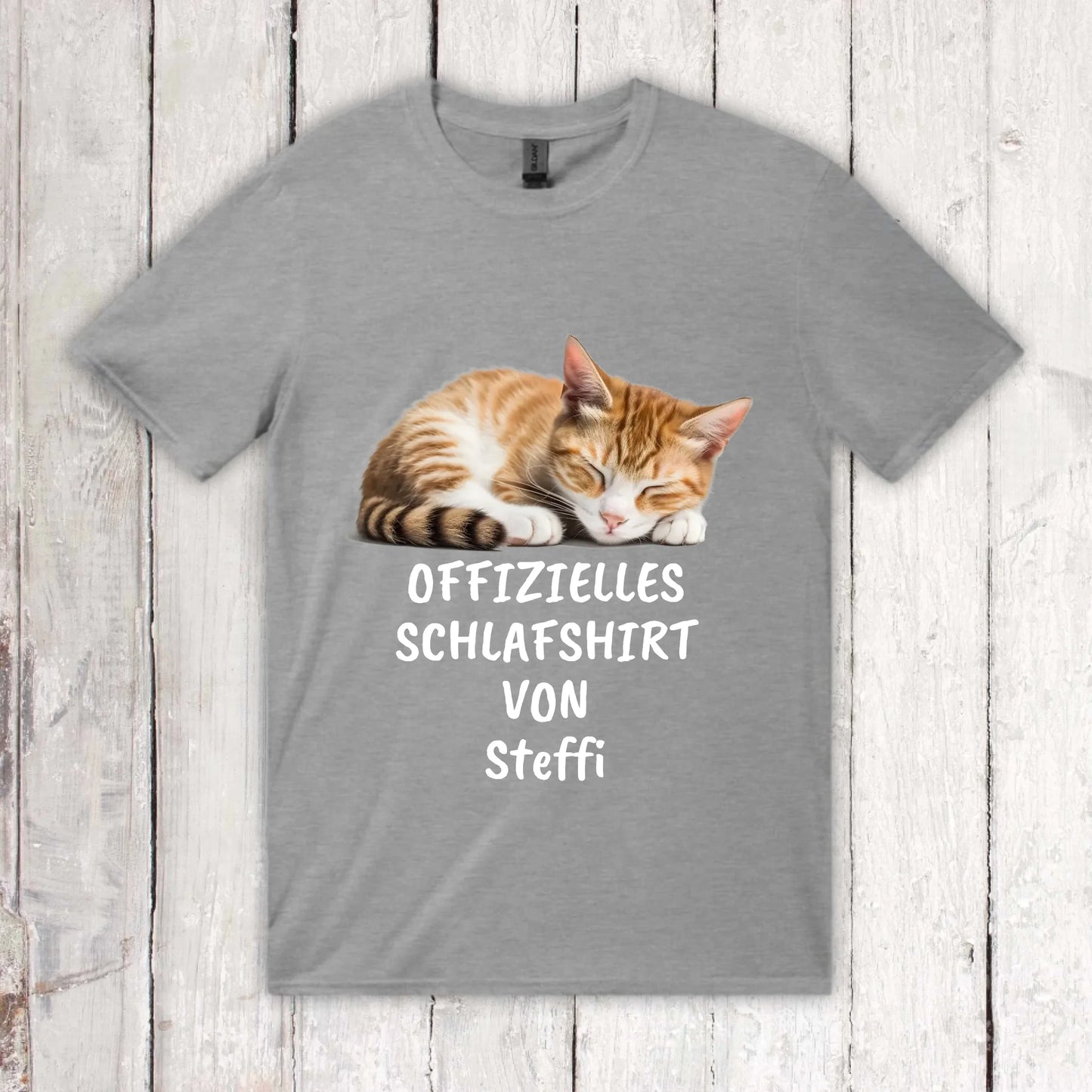 Offizielles Schlafshirt mit deinem Foto - Individuelles T-Shirt