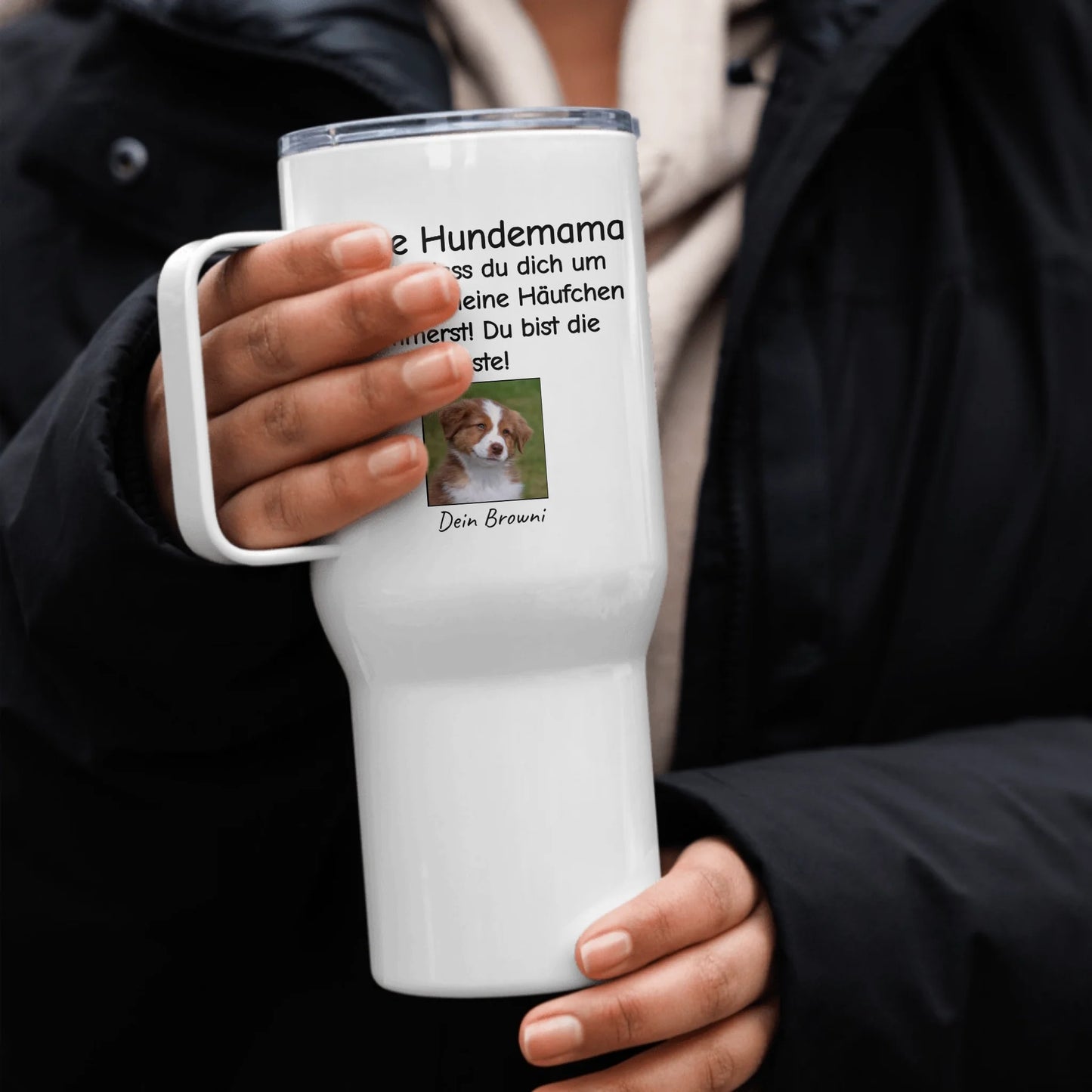 Liebste Hundemama oder Hundepapa - individueller Thermobecher