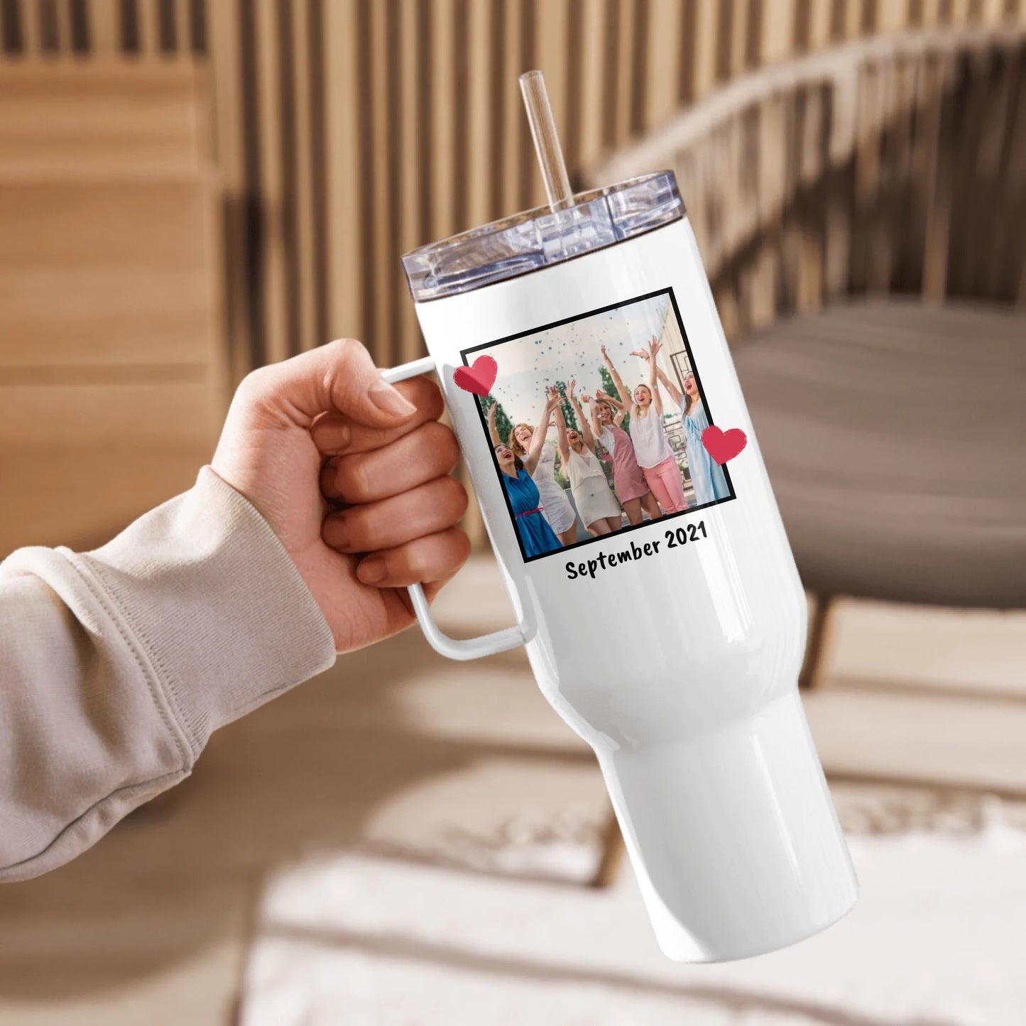 Bis zu 3 Fotos und Text - individueller Quencher | Thermobecher