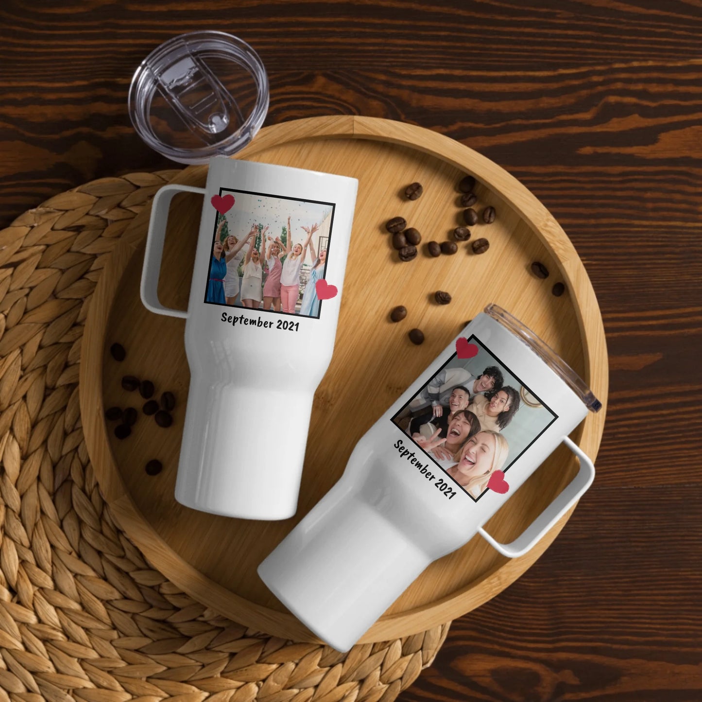 Bis zu 3 Fotos und Text - individueller Quencher | Thermobecher
