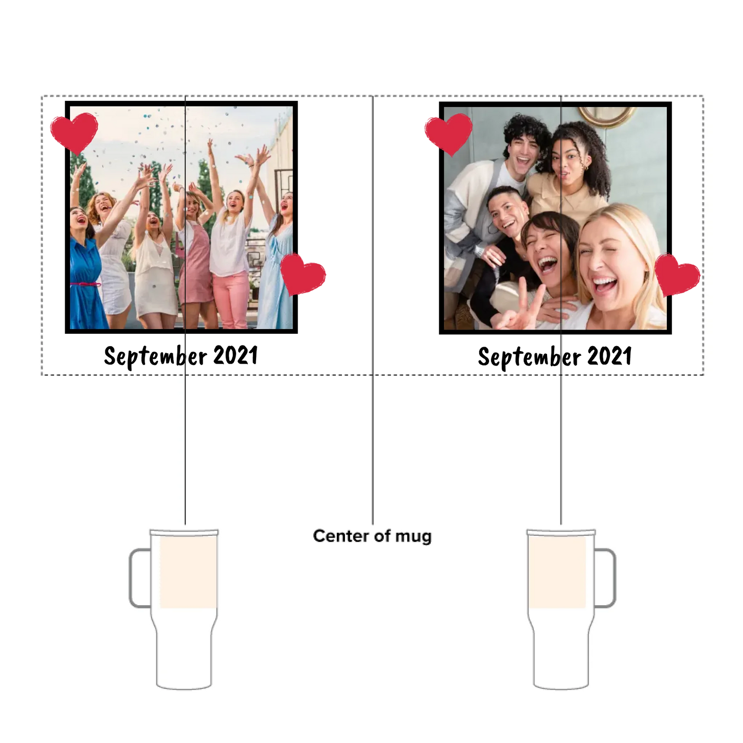 Bis zu 3 Fotos und Text - individueller Quencher | Thermobecher