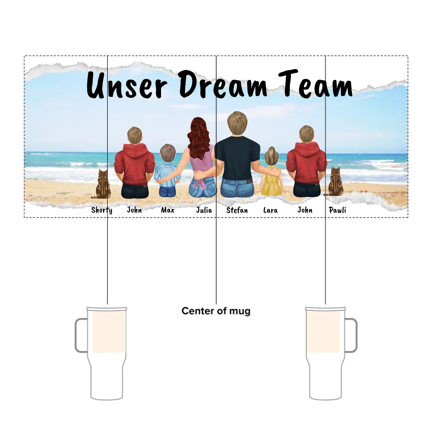 Familie - individueller Thermobecher