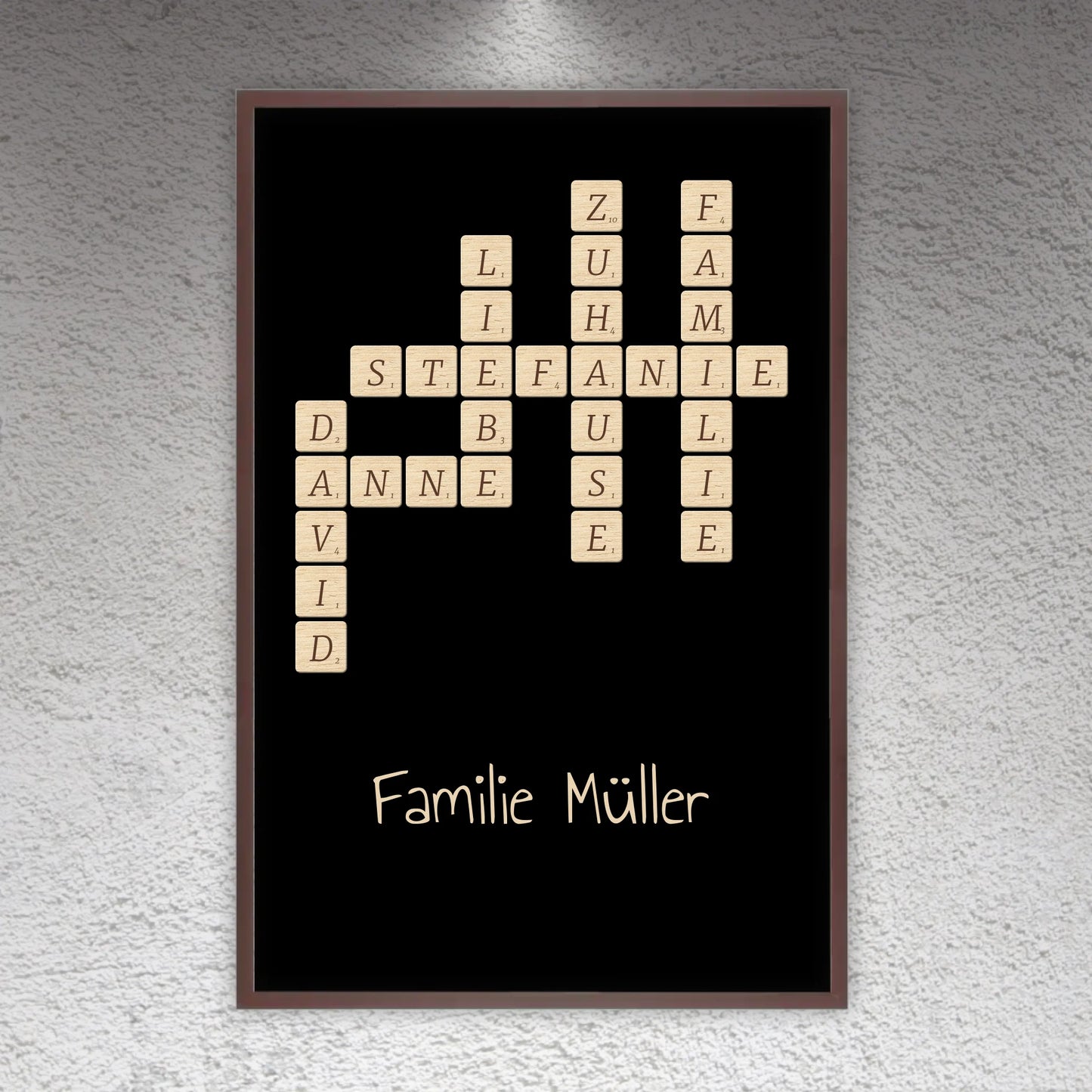 Familien Scrabble - individuelles Poster