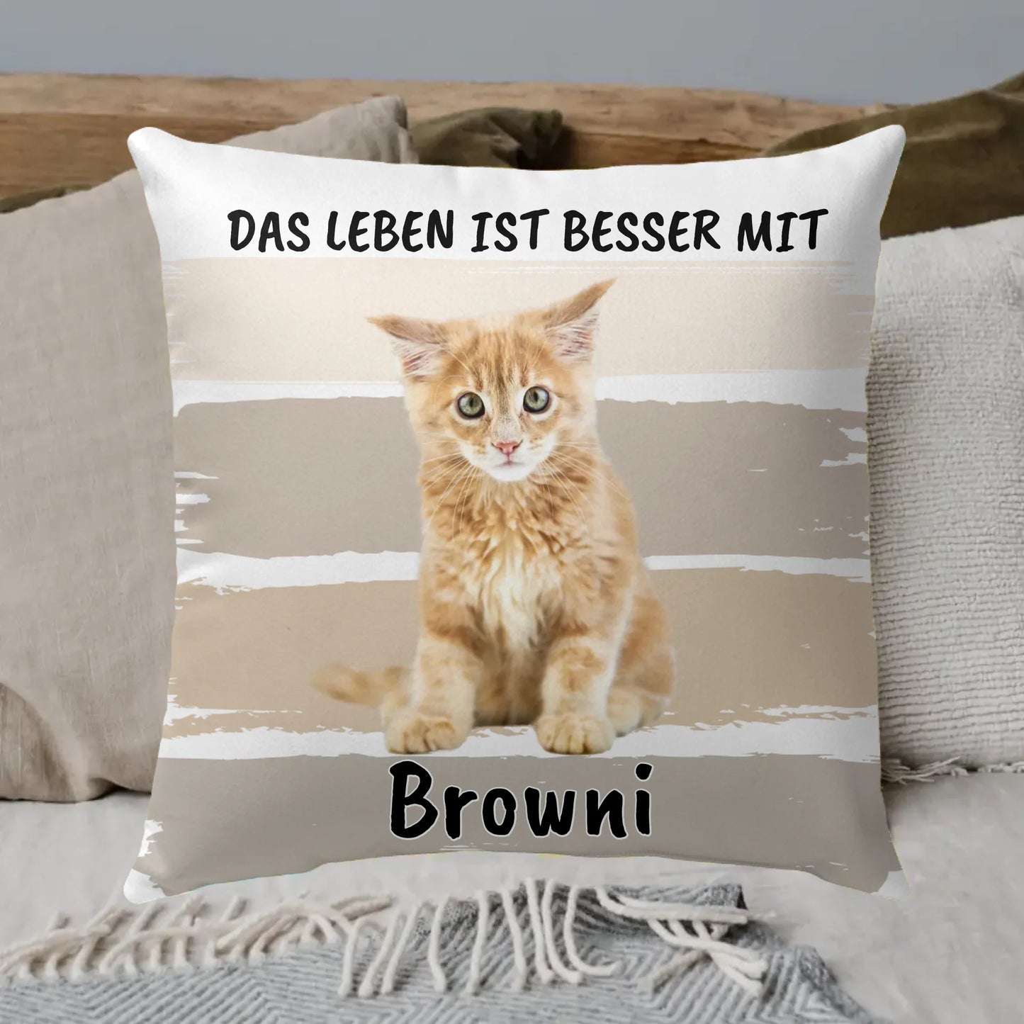 Wenn du mich vermisst - Individuelles Kissen