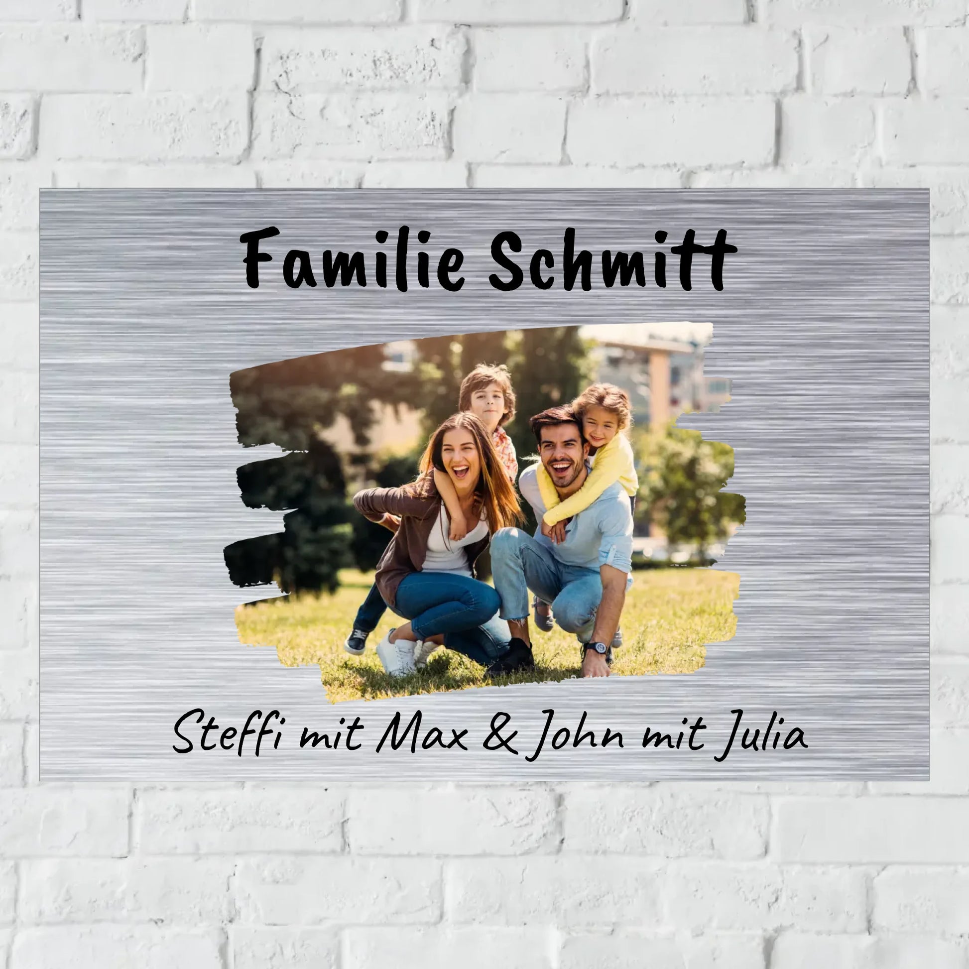 Aluminium Schild für Innen und Außen mit Löchern zur Befestigung