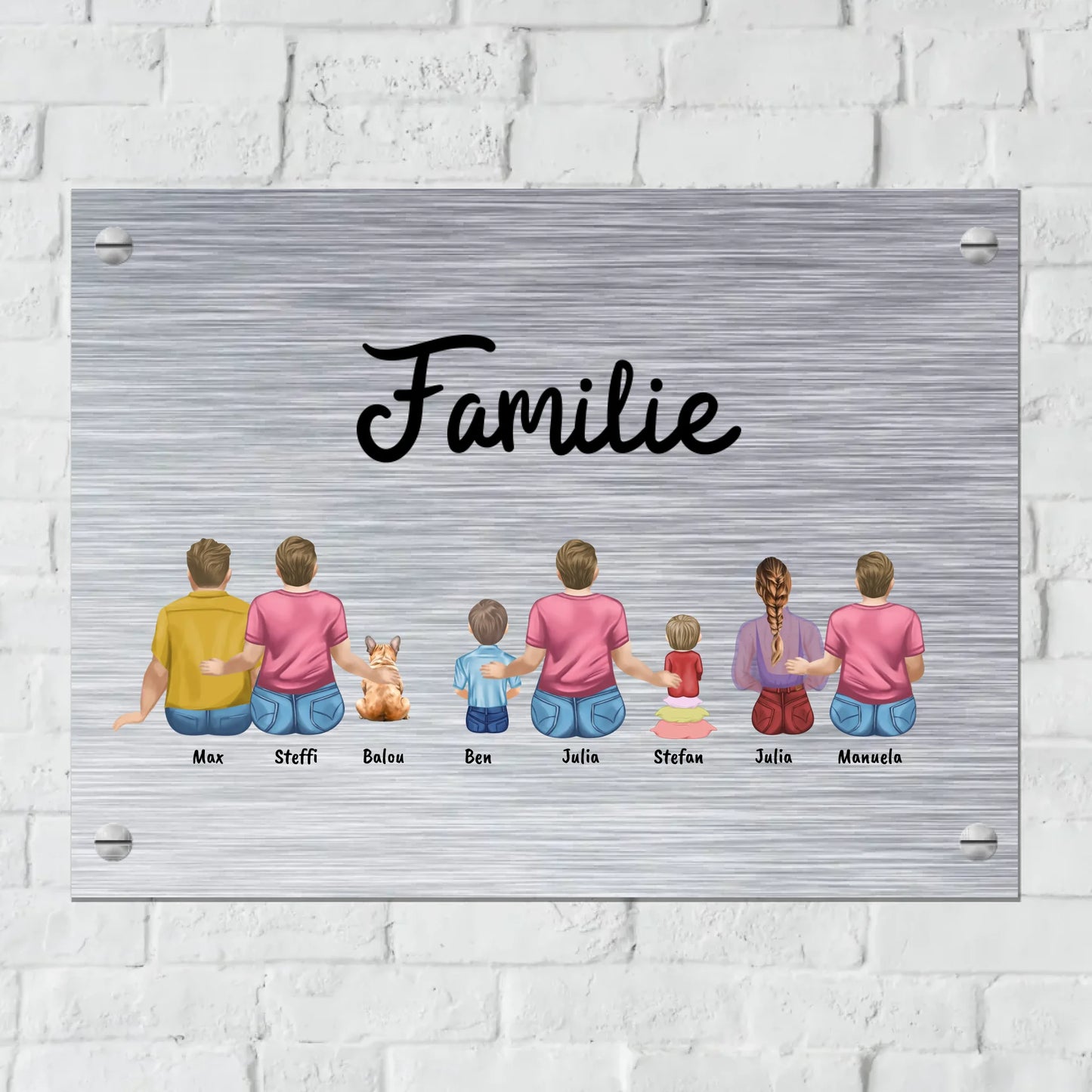 Aluminium Schild für Innen und Außen mit Löchern