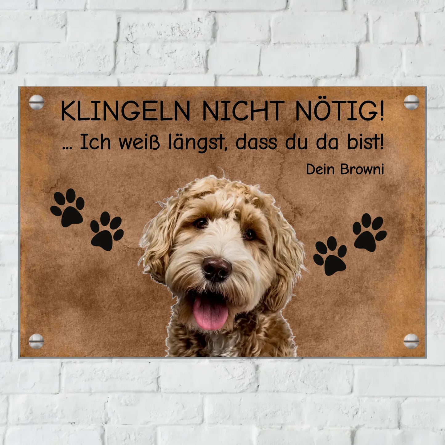 Aluminium Schild für Innen und Außen mit Löchern