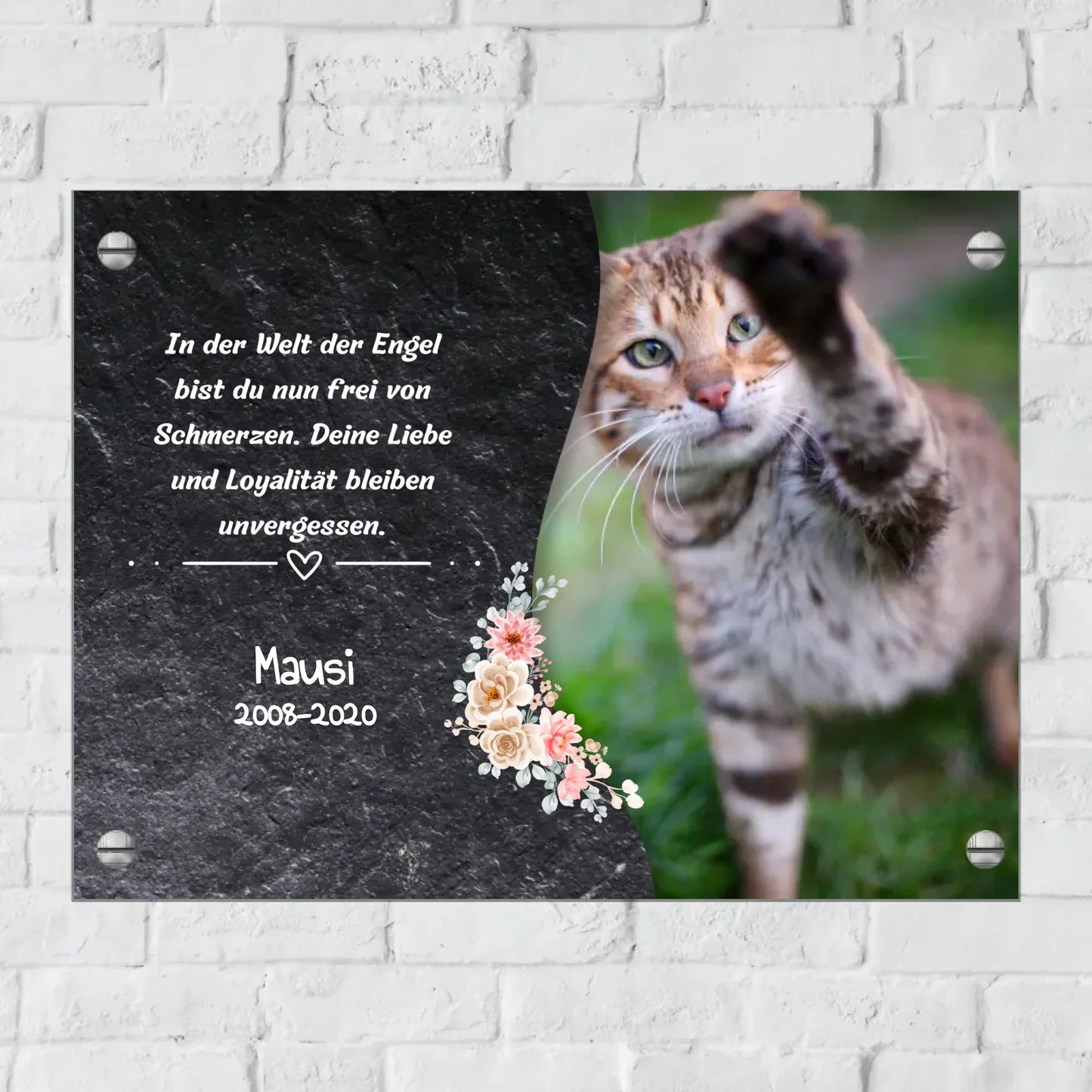 Türschild mit Löchern zum Befestigen für Innen und Außen