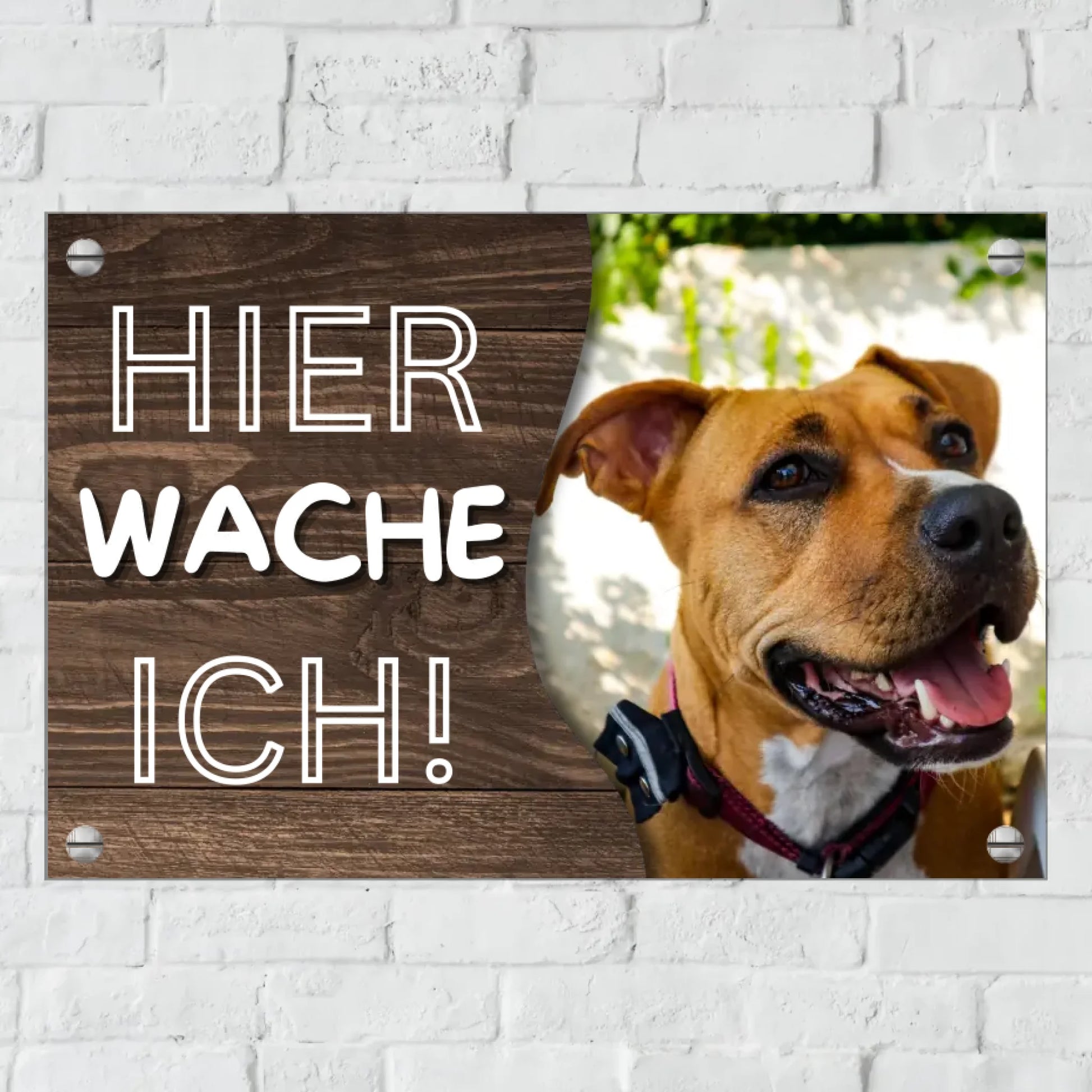Türschild mit Löchern zum Befestigen für Innen und Außen