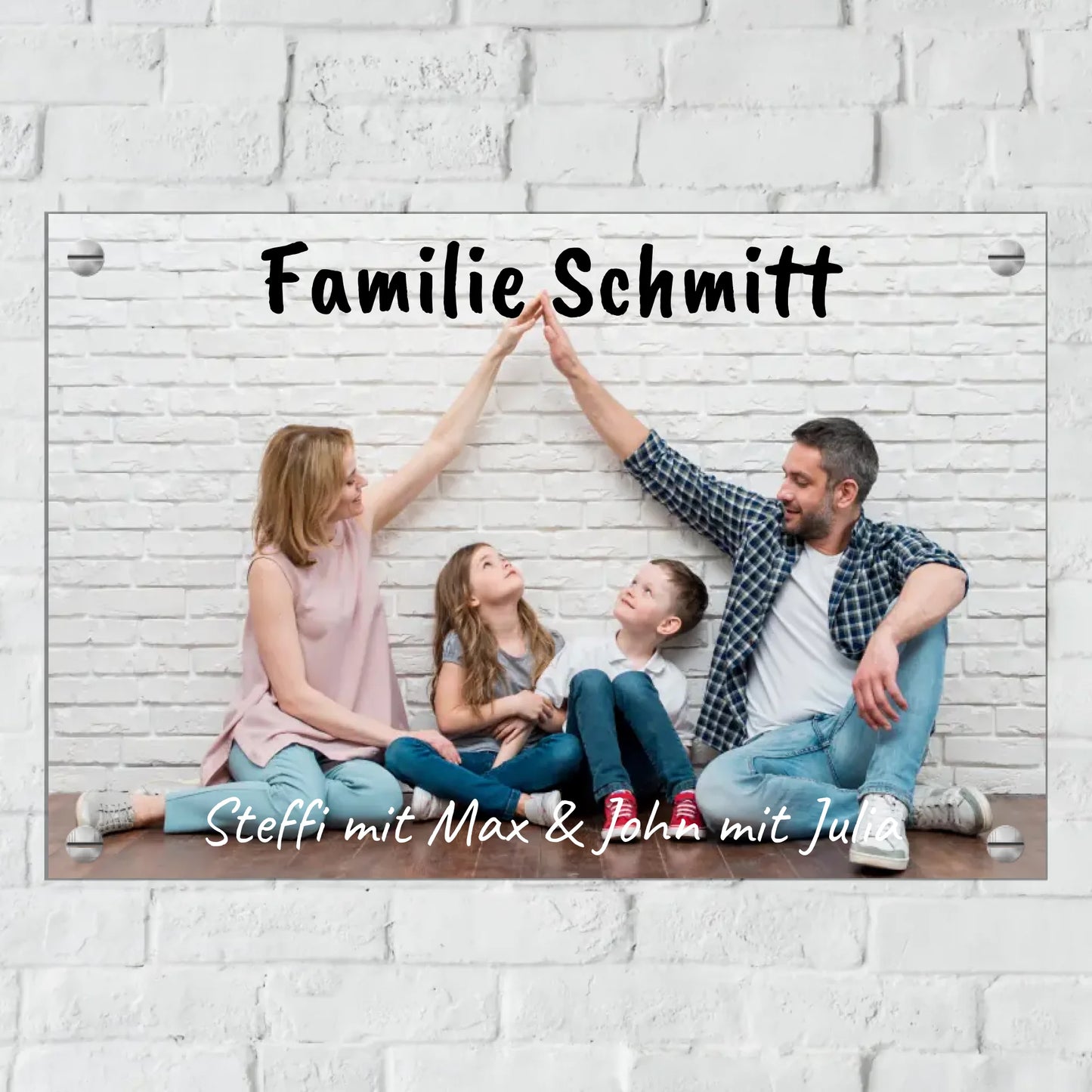 Türschild mit Löchern zum Befestigen für Innen und Außen