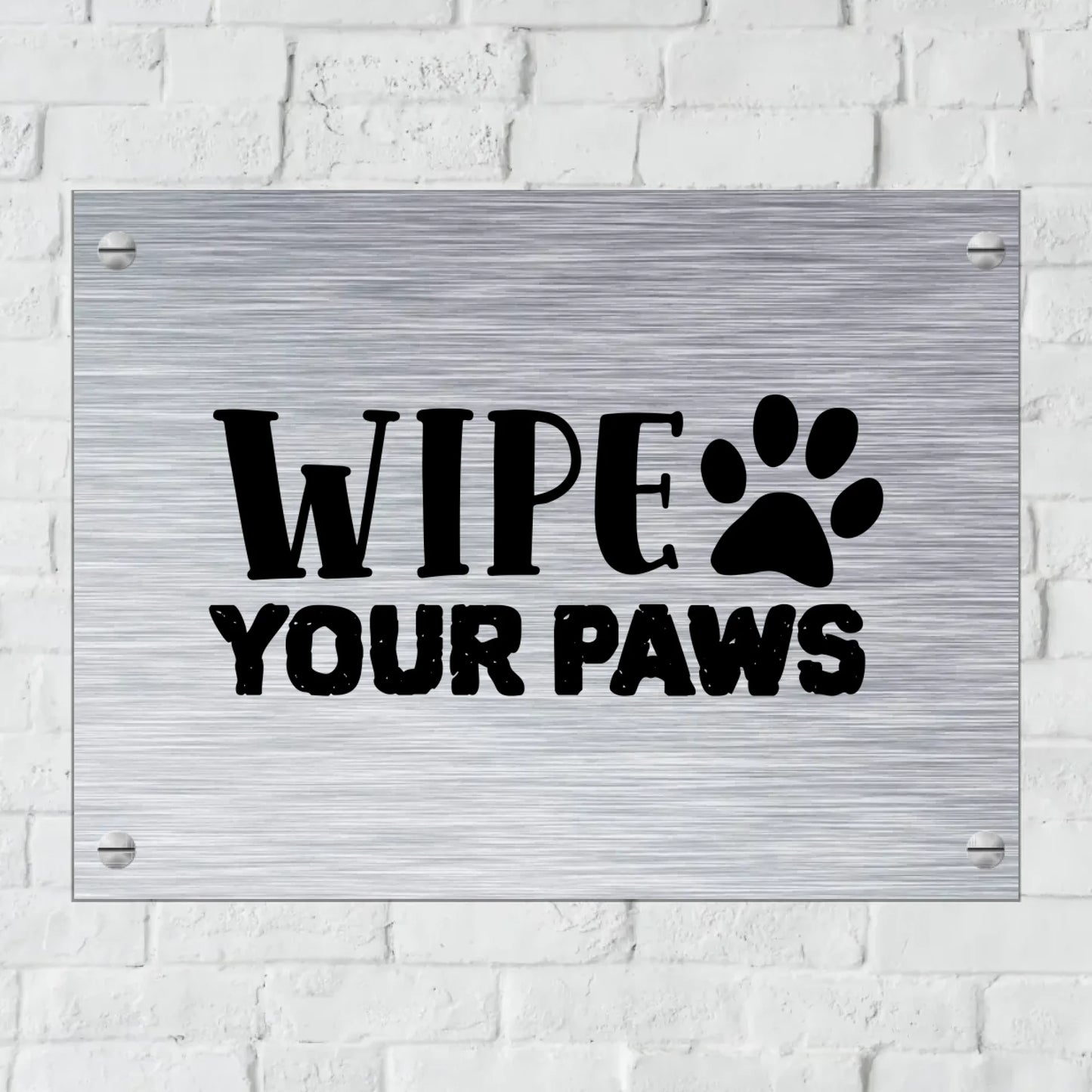 Türschild mit Löchern zum Befestigen für Innen und Außen