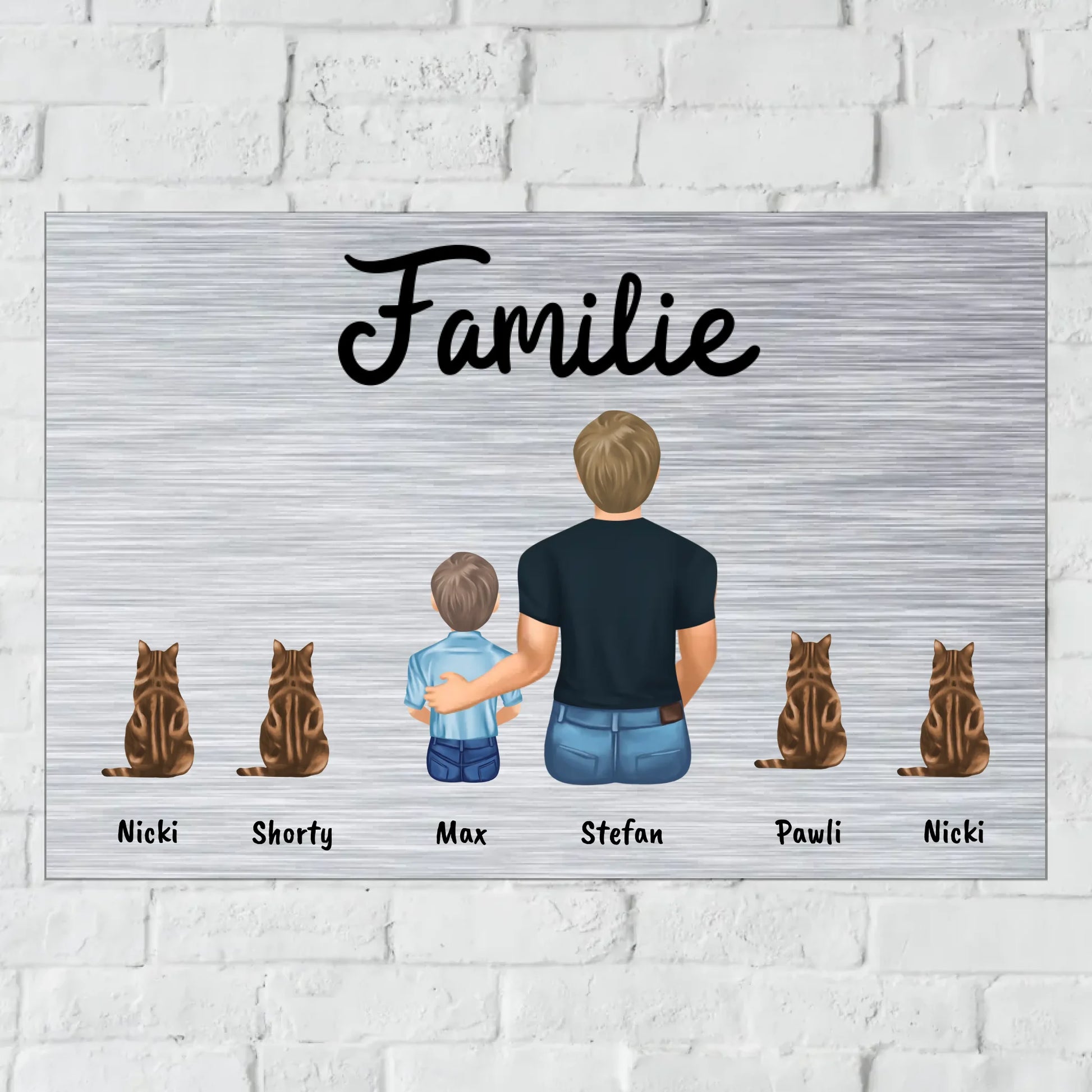 Aluminium Schild für Innen und Außen mit Löchern