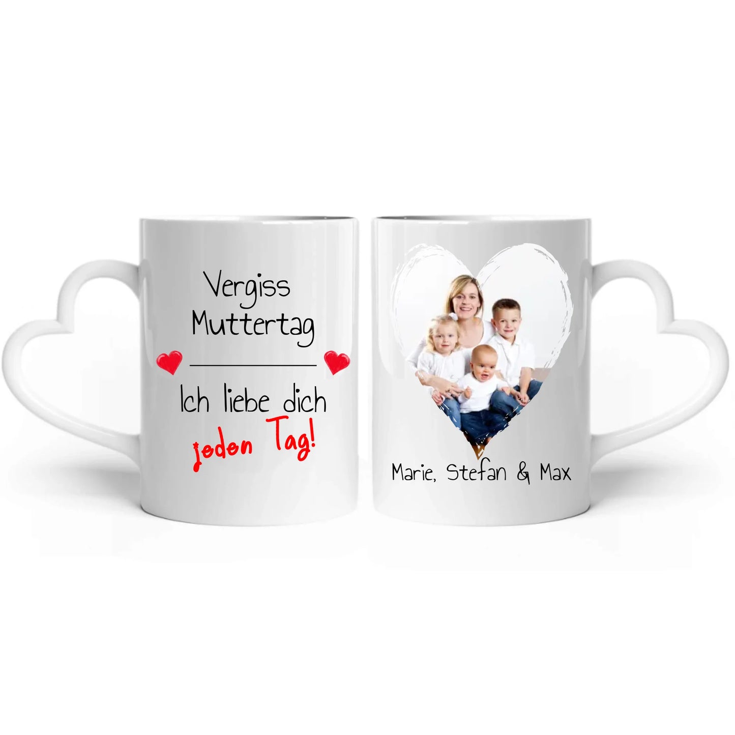 Wir lieben Dich jeden Tag | Muttertag - individuelle Tasse für Mama