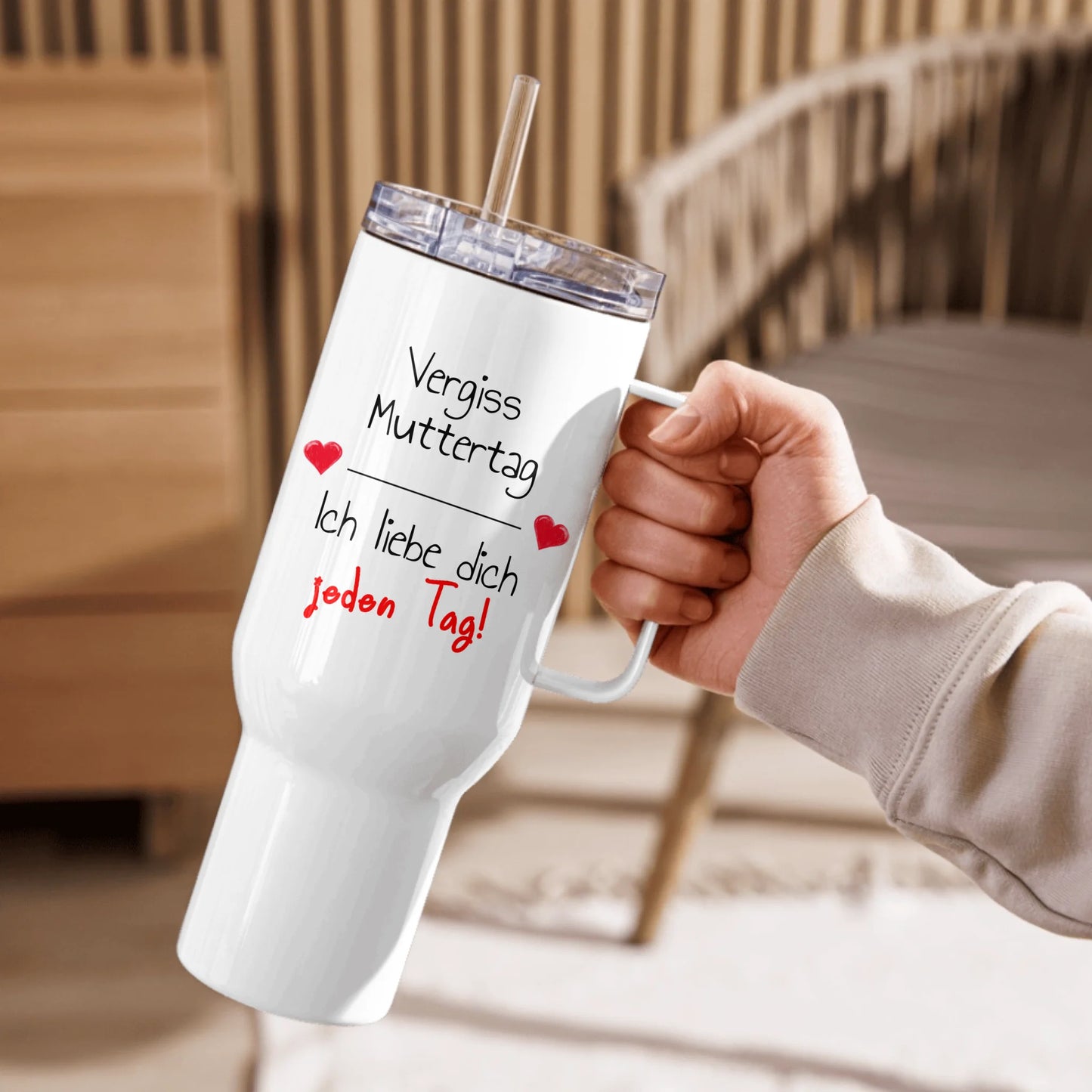 Wir lieben Dich jeden Tag | Muttertag - individueller Thermobecher für Mama
