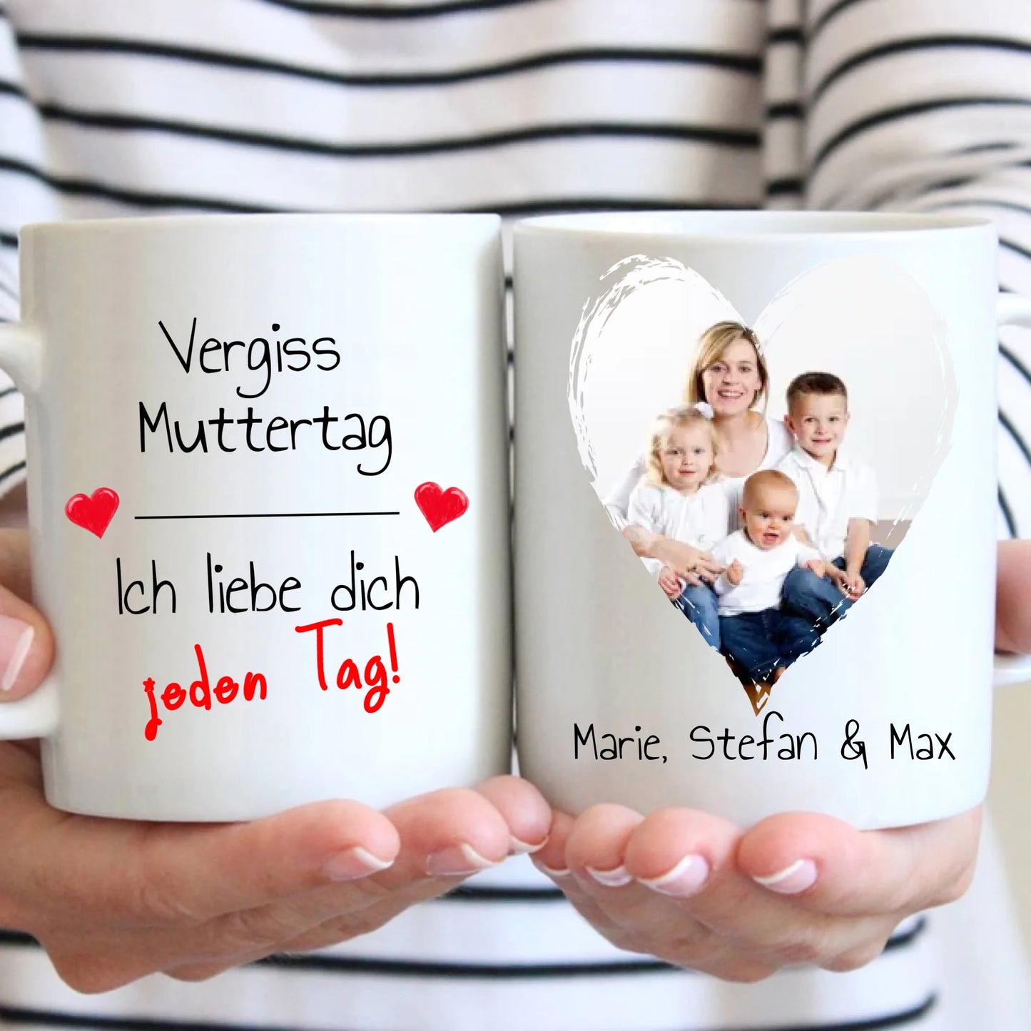 Wir lieben Dich jeden Tag | Muttertag - individueller Thermobecher für Mama