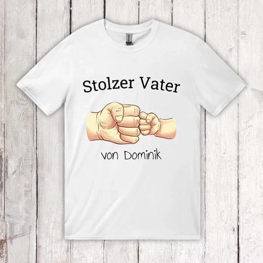 Stolzer Vater - Individuelles Papa Shirt