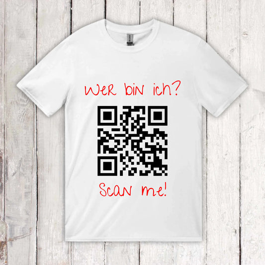 dein QR-Code | Strichcode mit Text - individuelles T-Shirt