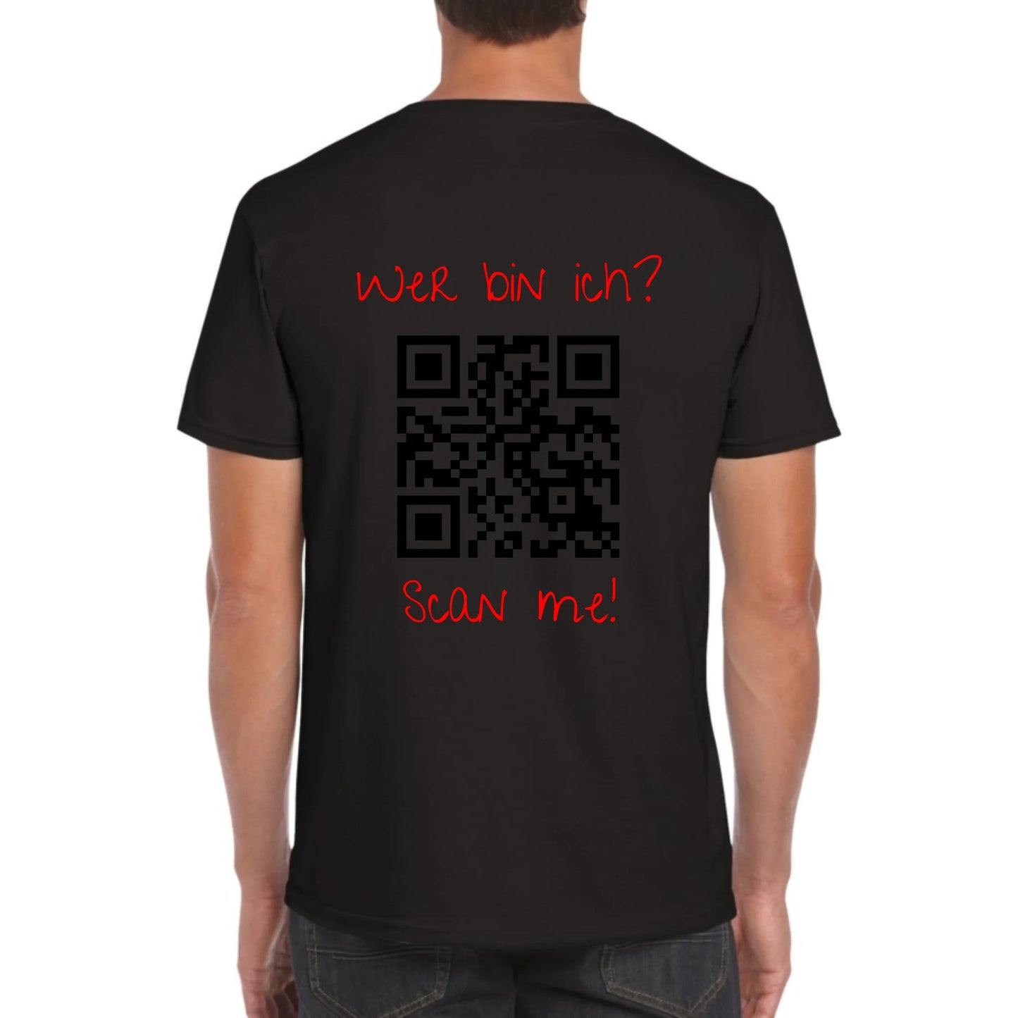 dein QR-Code | Strichcode mit Text - individuelles Code T-Shirt
