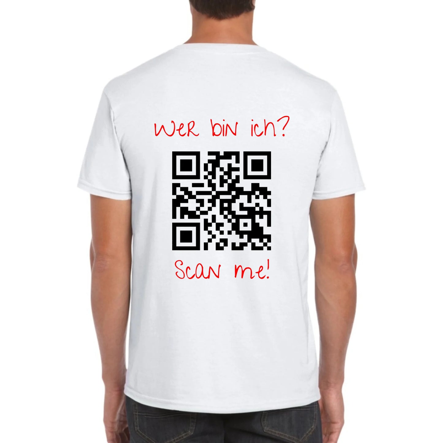 dein QR-Code | Strichcode mit Text - individuelles Code T-Shirt