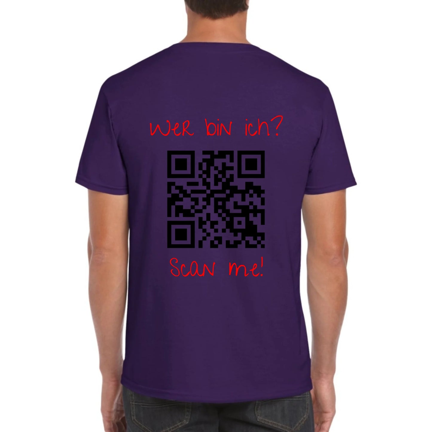 dein QR-Code | Strichcode mit Text - individuelles Code T-Shirt