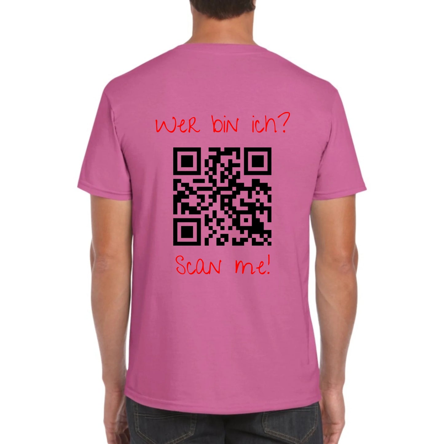 dein QR-Code | Strichcode mit Text - individuelles Code T-Shirt