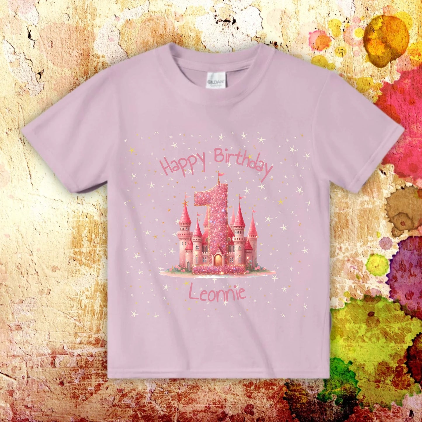 Geburtstag mit Zahl und Namen - individuelles Kinder T-Shirt