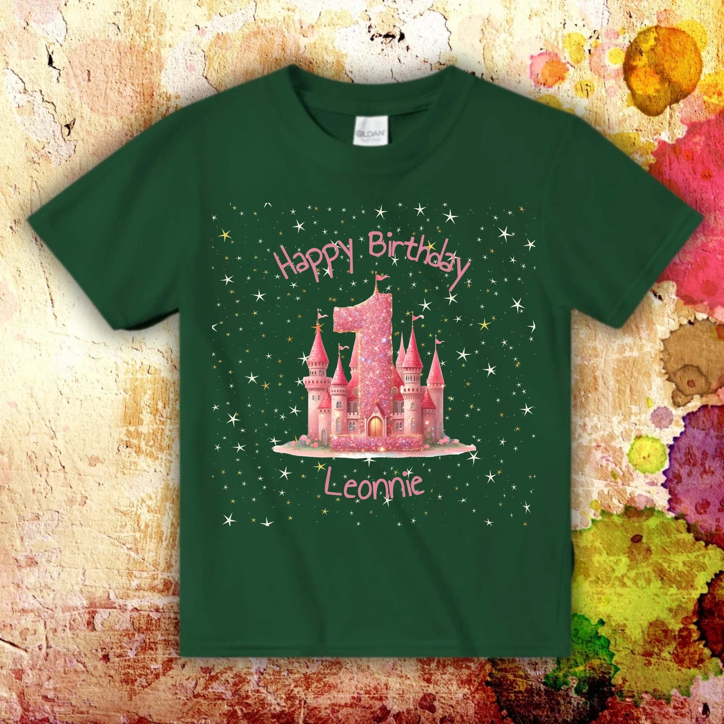 Geburtstag mit Zahl und Namen - individuelles Kinder T-Shirt