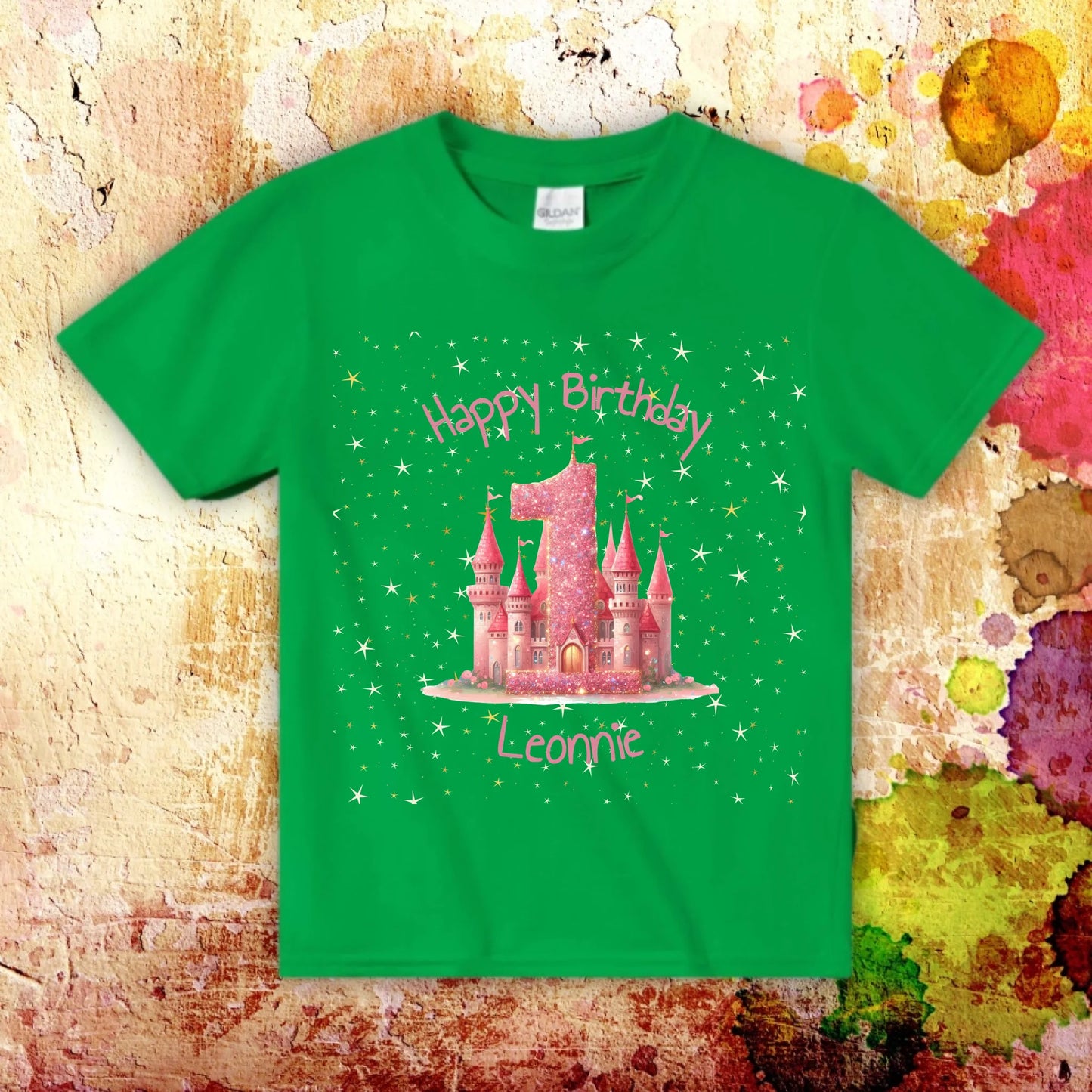 Geburtstag mit Zahl und Namen - individuelles Kinder T-Shirt