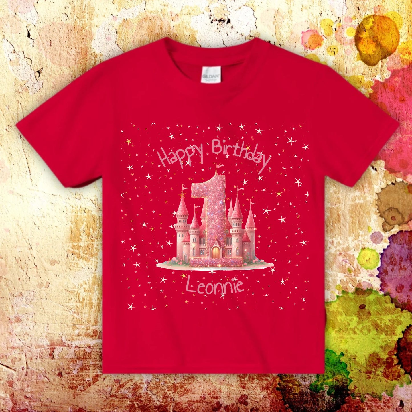 Geburtstag mit Zahl und Namen - individuelles Kinder T-Shirt