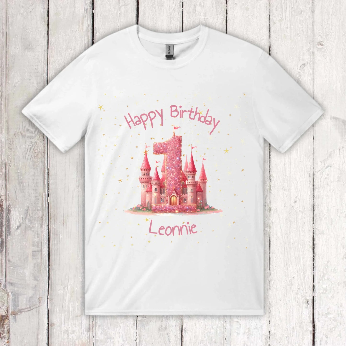 Geburtstag mit Zahl und Namen - individuelles Kinder T-Shirt
