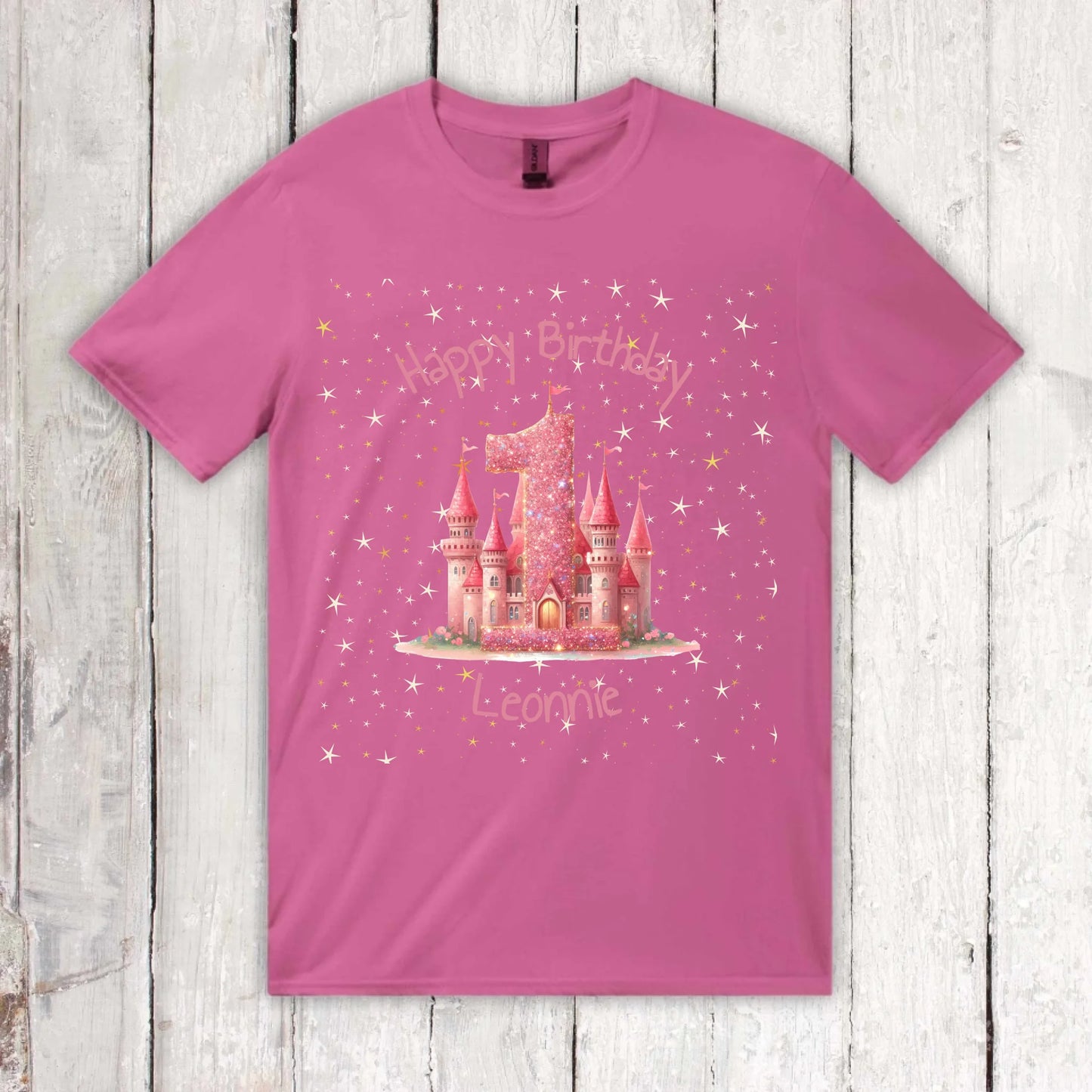 Geburtstag mit Zahl und Namen - individuelles Kinder T-Shirt