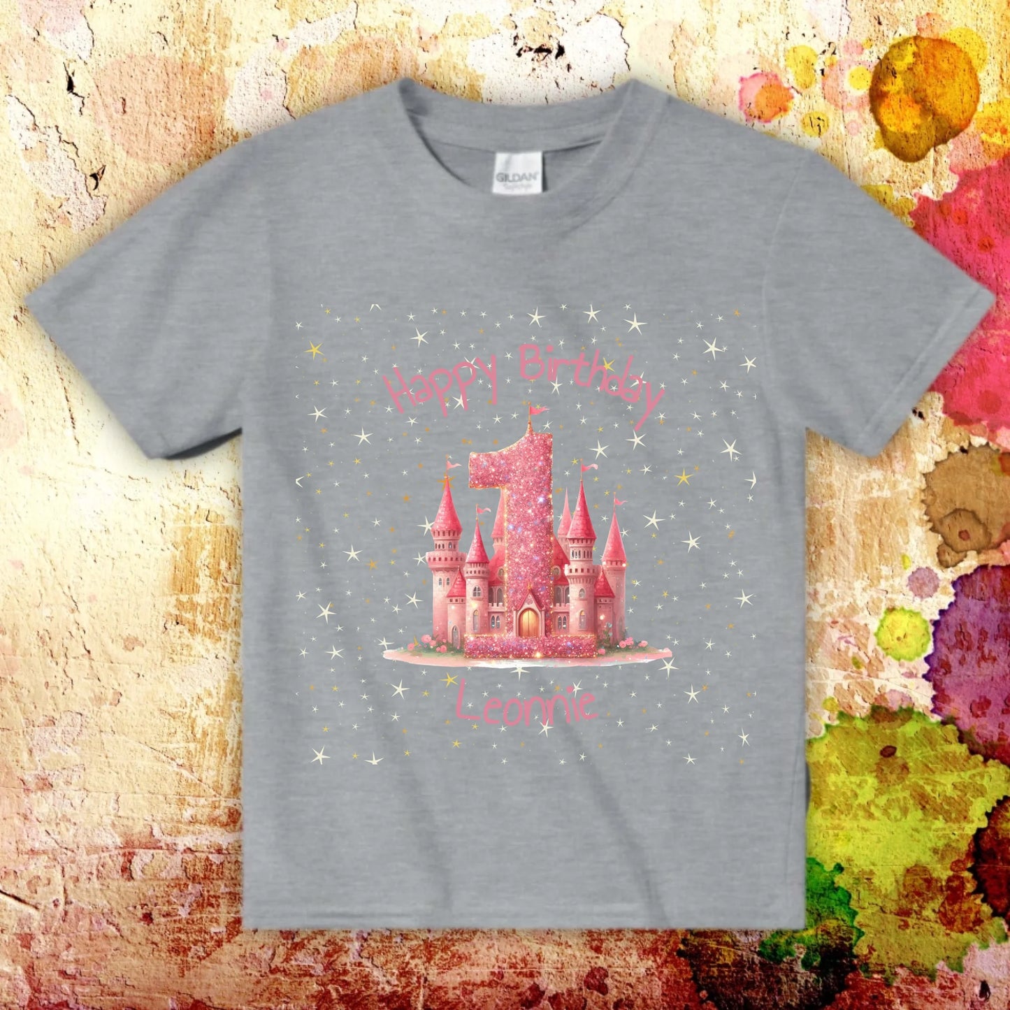 Geburtstag mit Zahl und Namen - individuelles T-Shirt