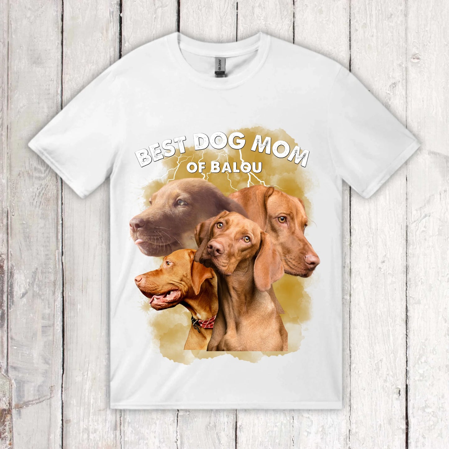 Dein 90er Foto Shirt mit bis zu 4 Fotos - Individuelles T-Shirt