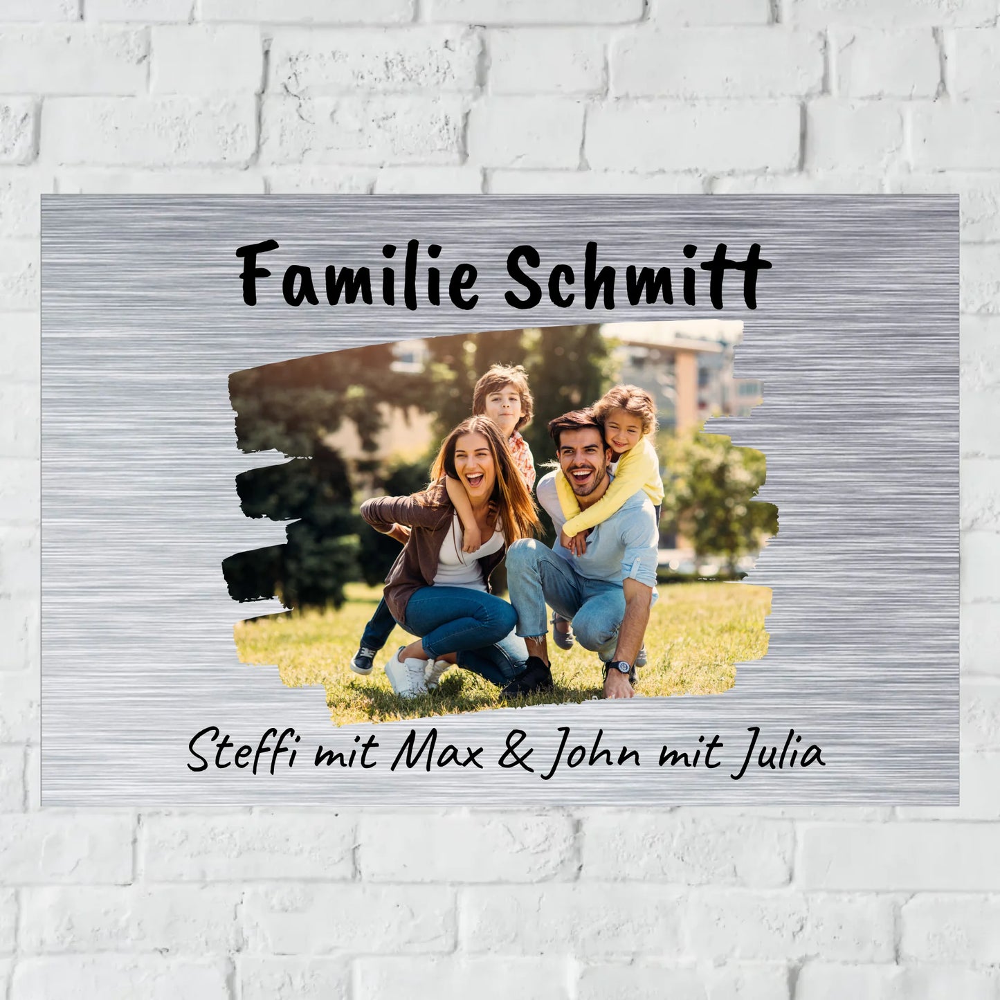 Aluminium Schild für Innen und Außen mit Löchern zur Befestigung