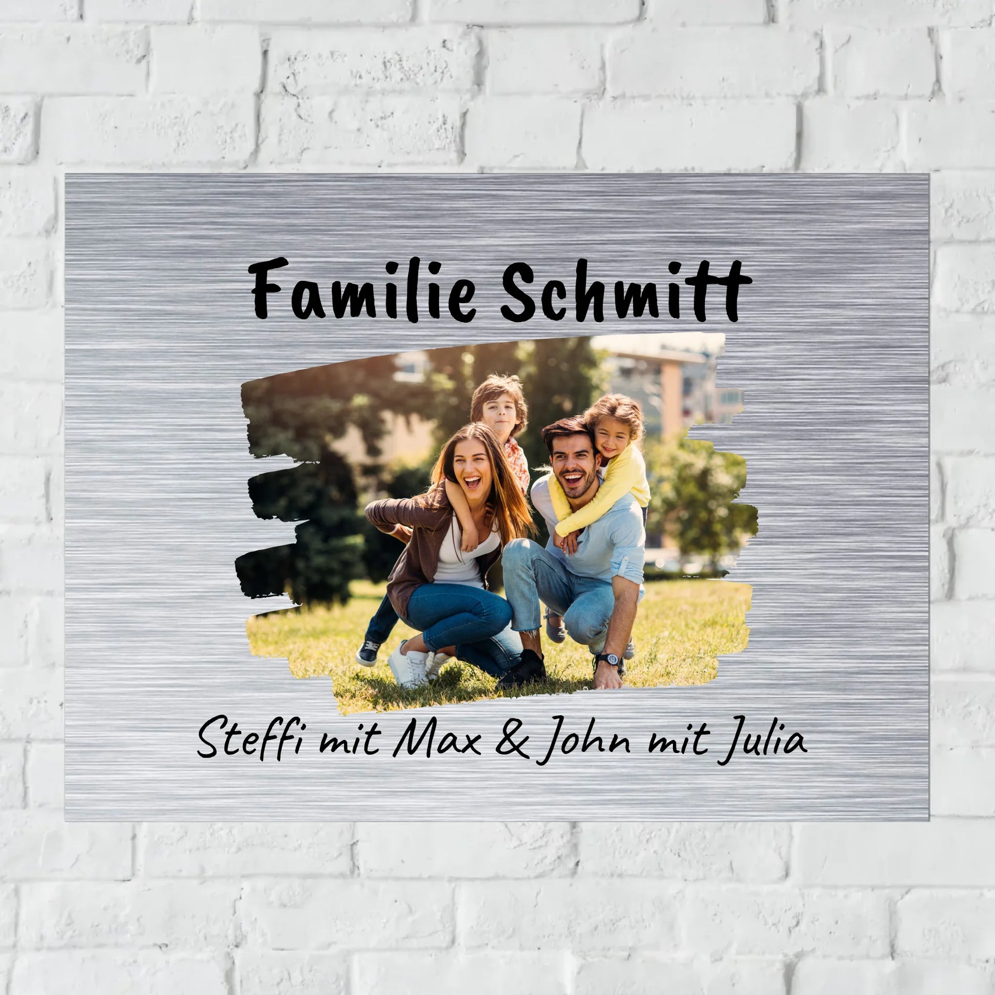 Aluminium Schild für Innen und Außen mit Löchern zur Befestigung