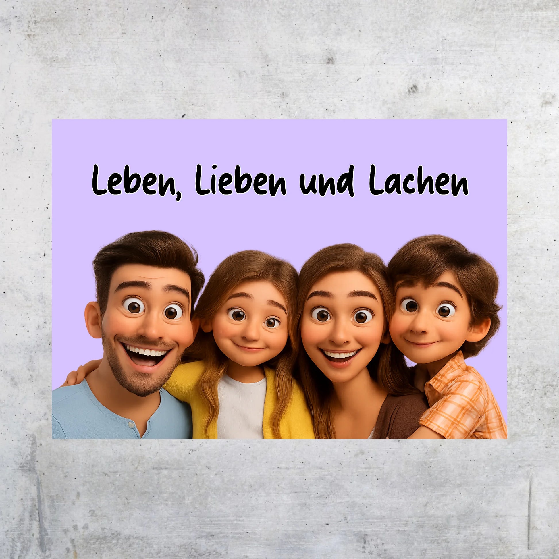dein Foto als Cartoon Zeichentrick - Poster