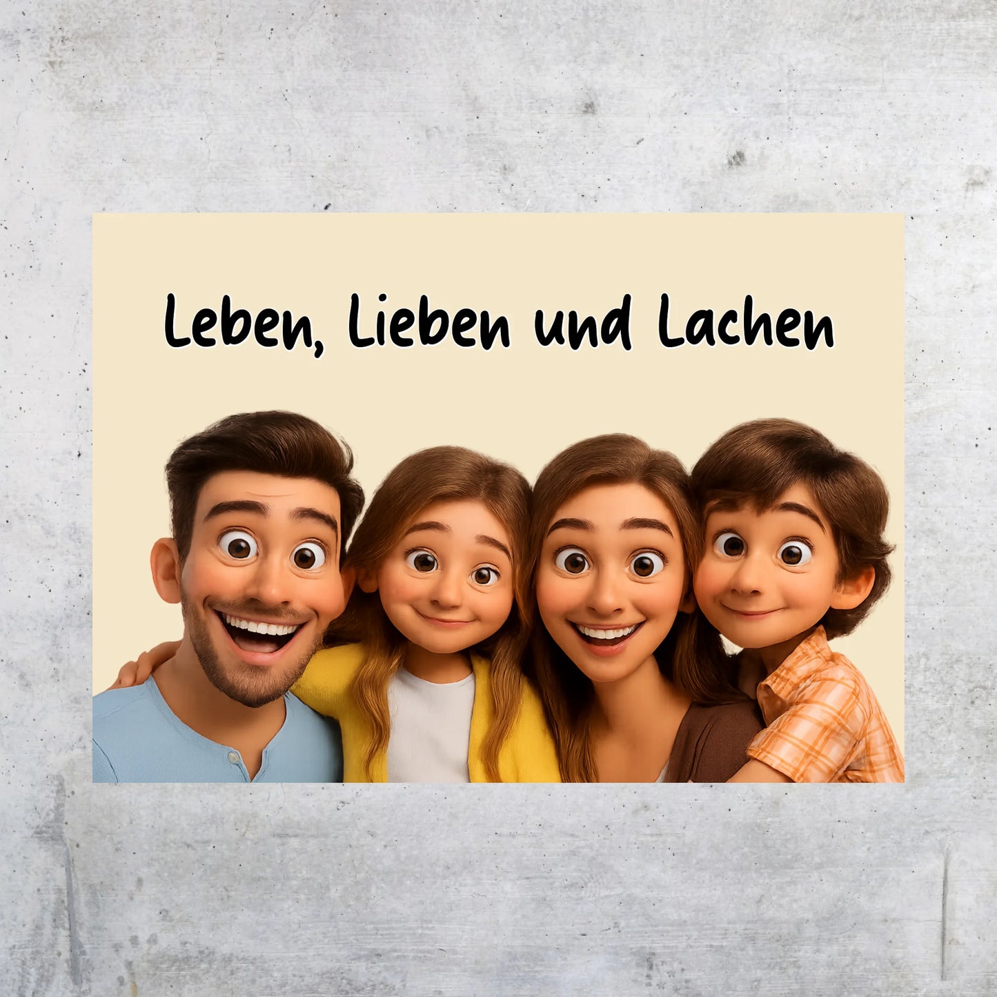 dein Foto als Cartoon Zeichentrick - Poster