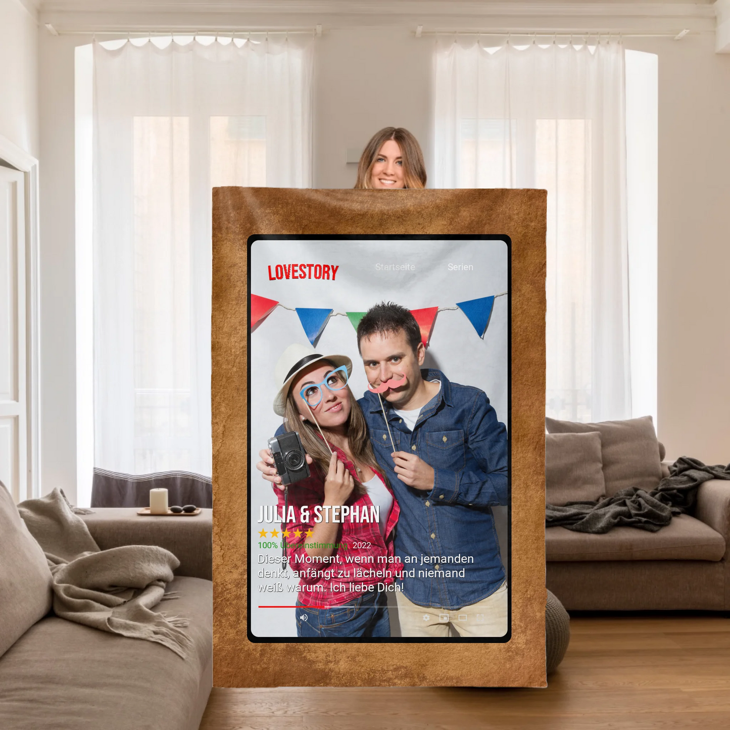 Wollen wir Netflix gucken? - Premium Kuscheldecke