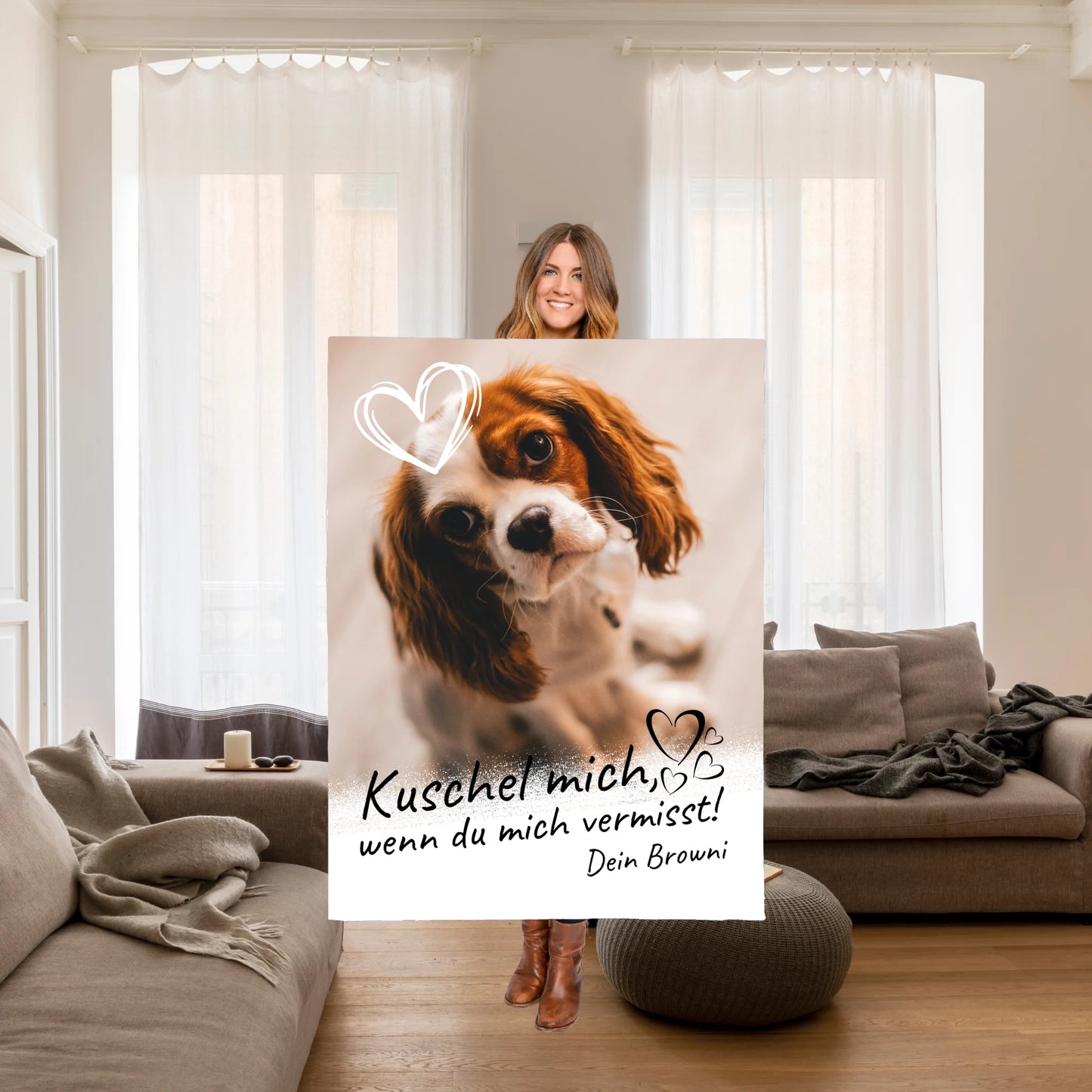 Wenn du mich vermisst - Individuelles Kissen