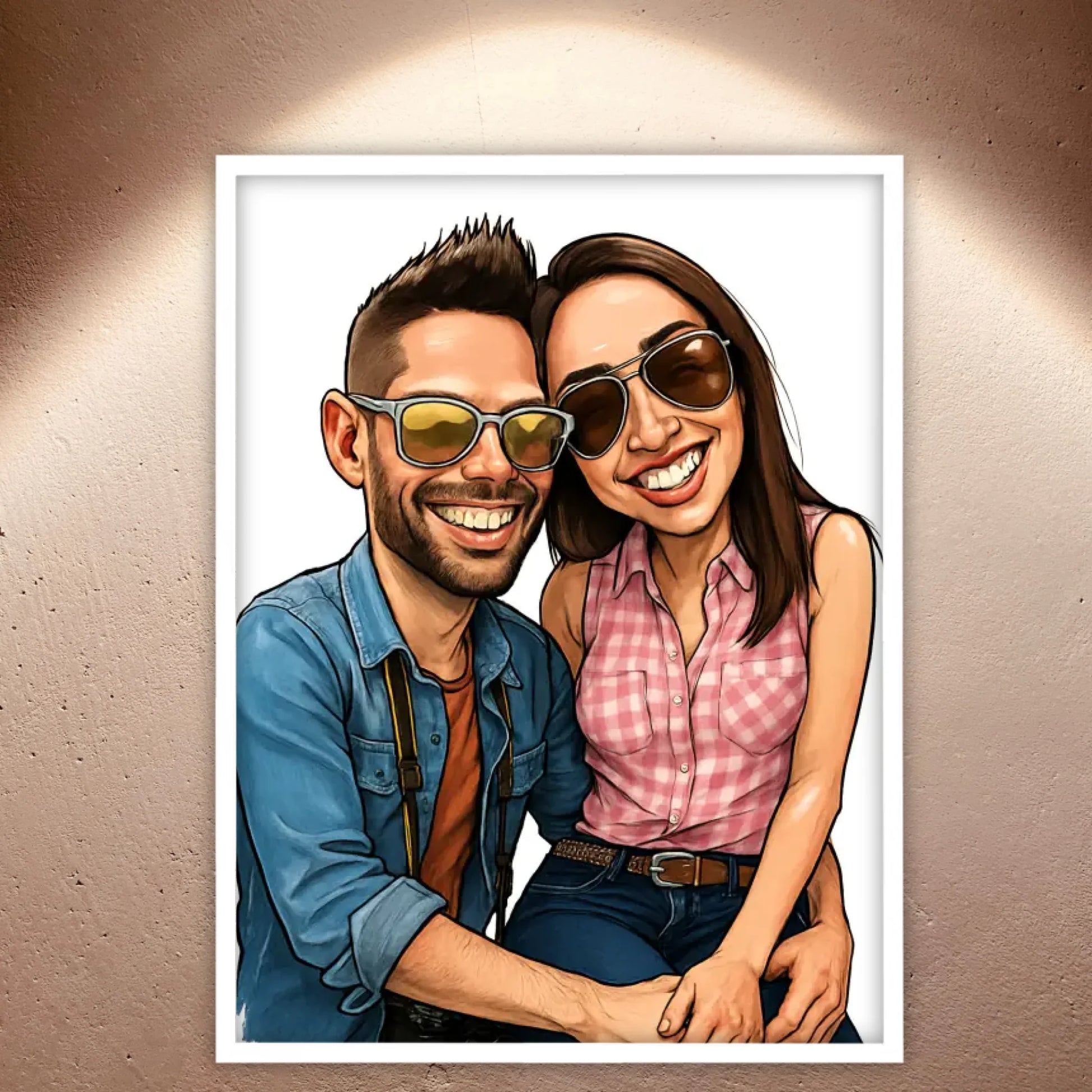 Foto in Karikatur