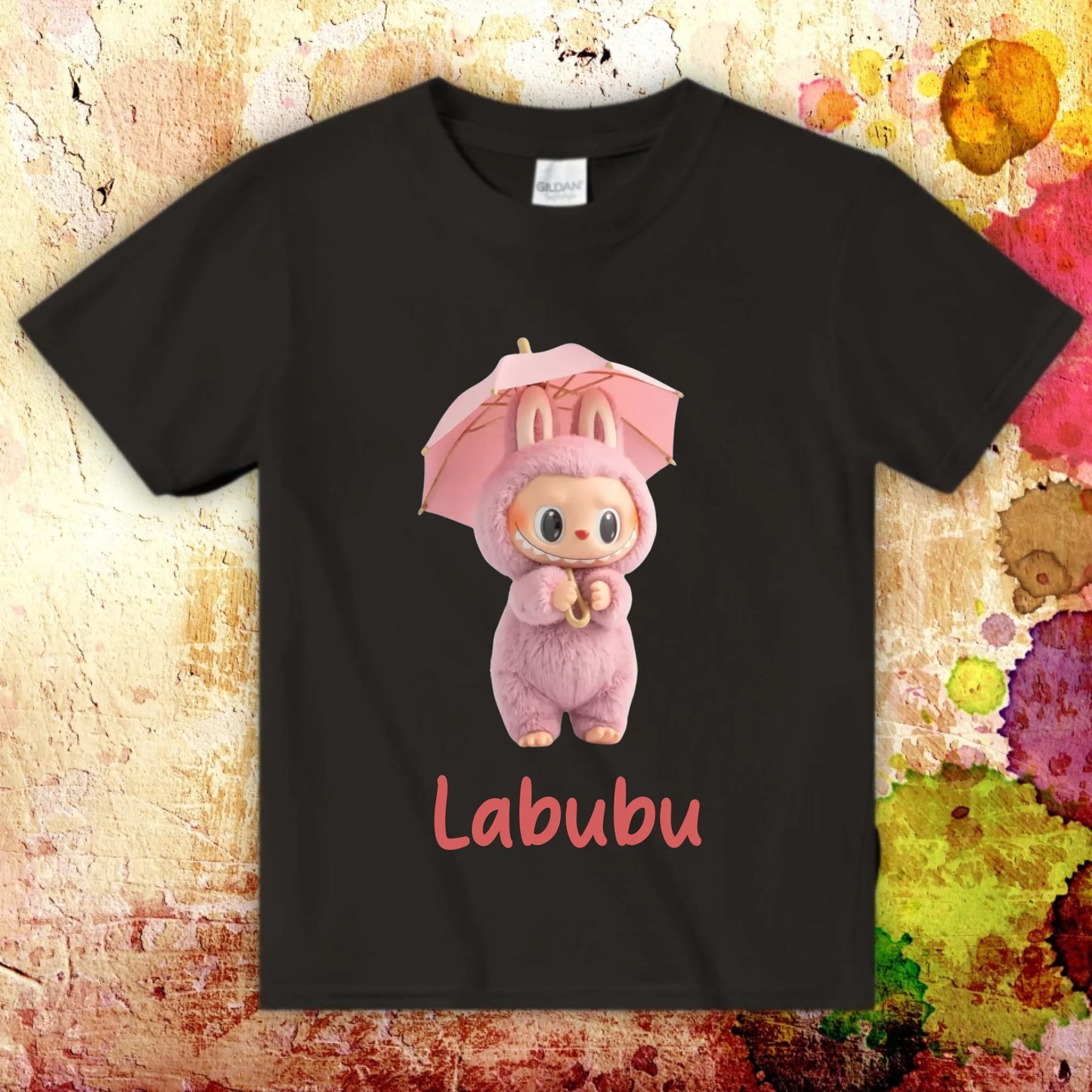 dein Labubu auf dem Kissen mit Name - individuelles Kissen